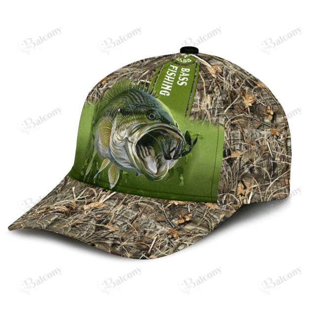 Adeenyc - Love Bass Fishing Classic Cap Baseball Hat Trucker Hats Custom Hats Gifts For Men & Women