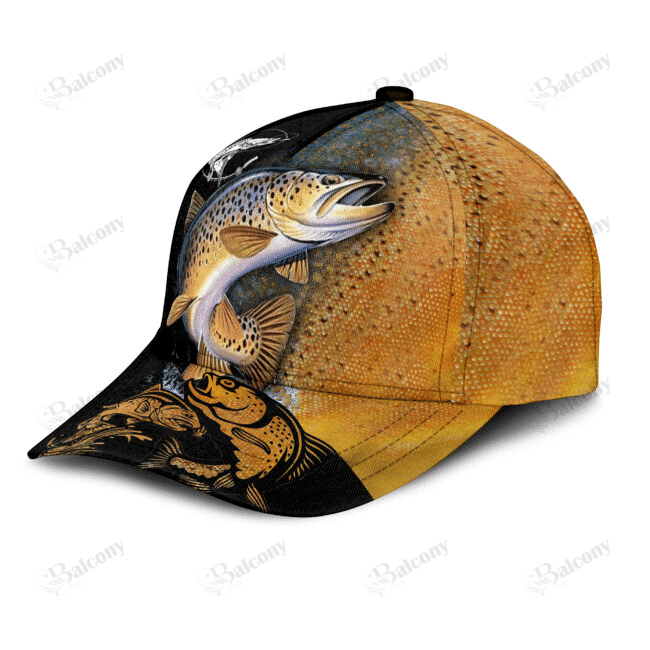 Adeenyc - Love Brown Trout Classic Cap Baseball Hat Trucker Hats Custom Hats Gifts For Men & Women