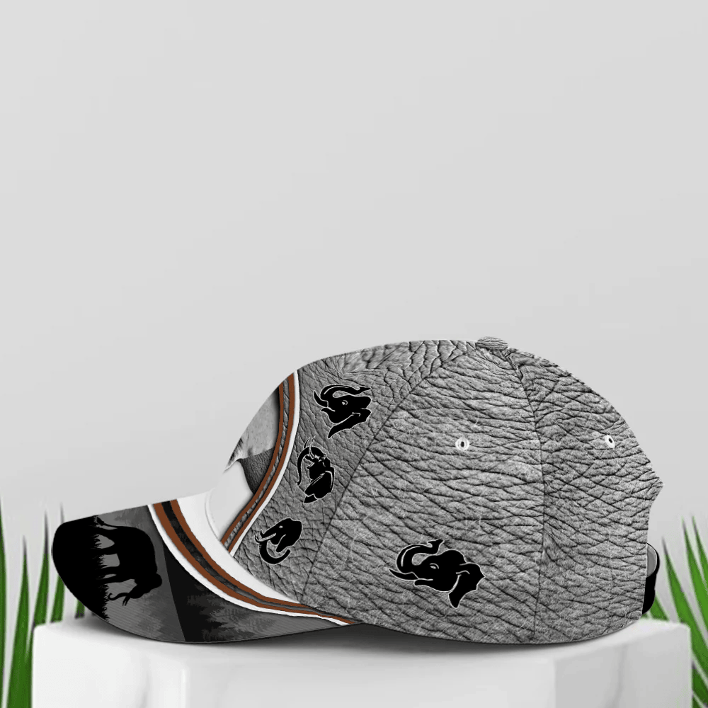 Adeenyc Love Elephants Skin Pattern Baseball Cap Trucker Hats Custom Hats Gifts For Men & Women