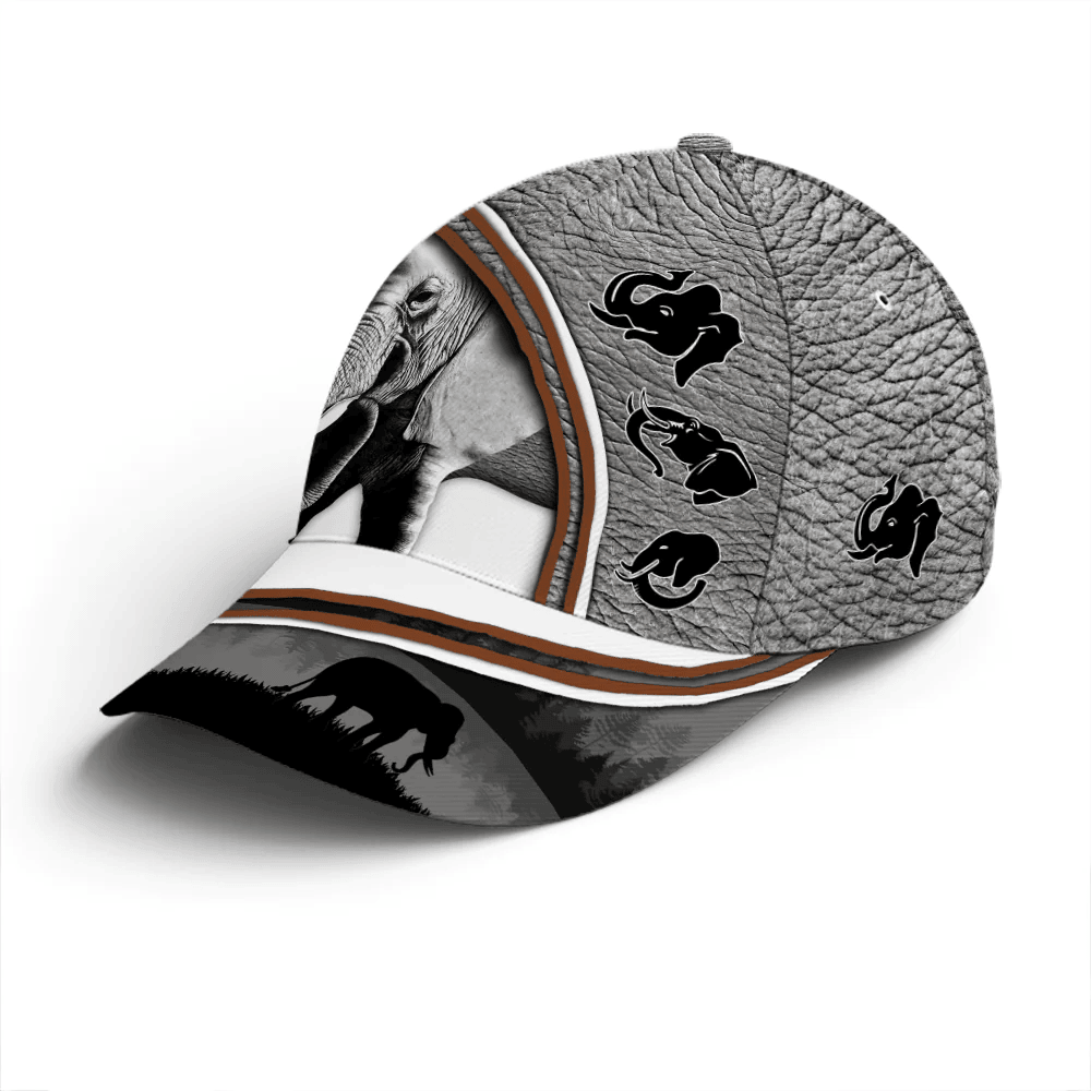 Adeenyc Love Elephants Skin Pattern Baseball Cap Trucker Hats Custom Hats Gifts For Men & Women