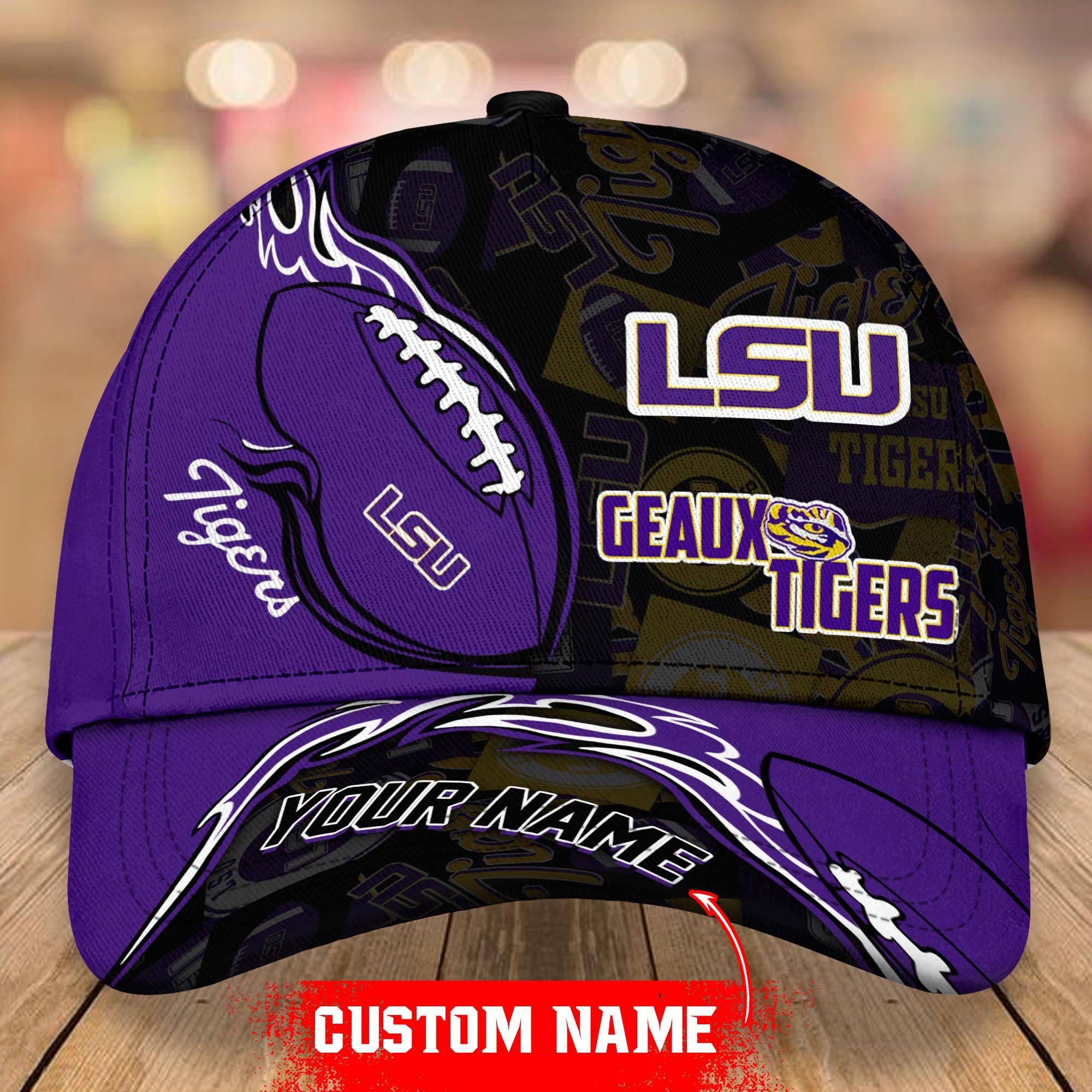 Adeenyc LSU TIGERS NCAA Personalized Hats Baseball Caps Classic Caps for men, women