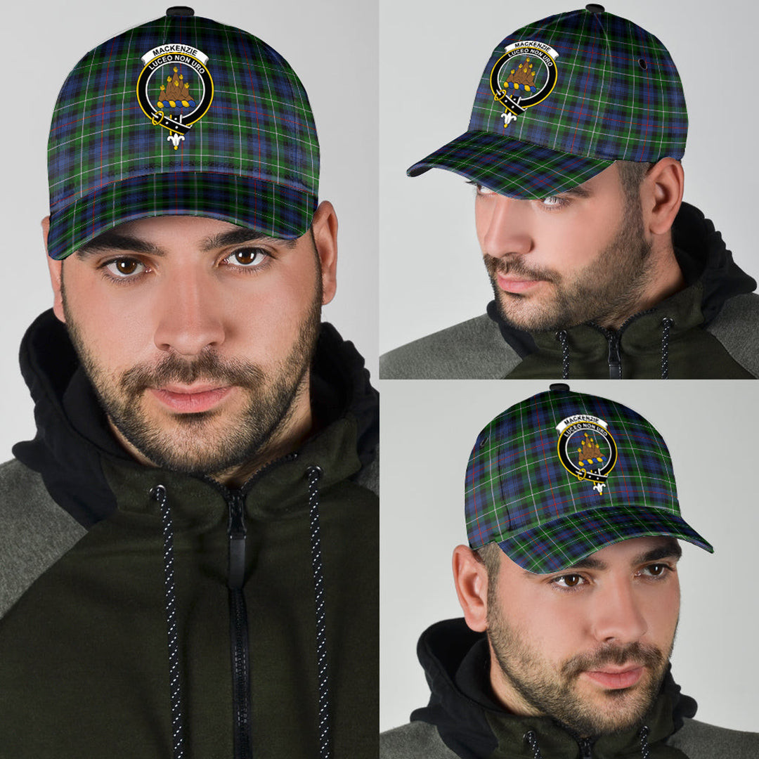 Adeenyc - MacKenzie Modern Clan Tartan Crest Tartan Classic Cap Baseball Hat Trucker Hats Custom Hats Gifts For Men & Women