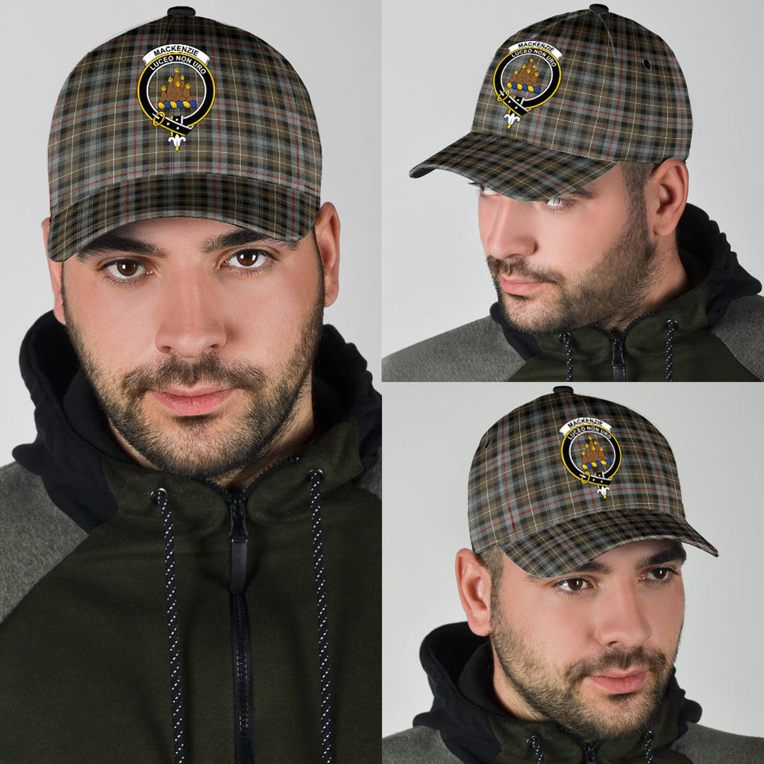Adeenyc - MacKenzie Weathered Clan Tartan Crest Tartan Classic Cap Baseball Hat Trucker Hats Custom Hats Gifts For Men & Women