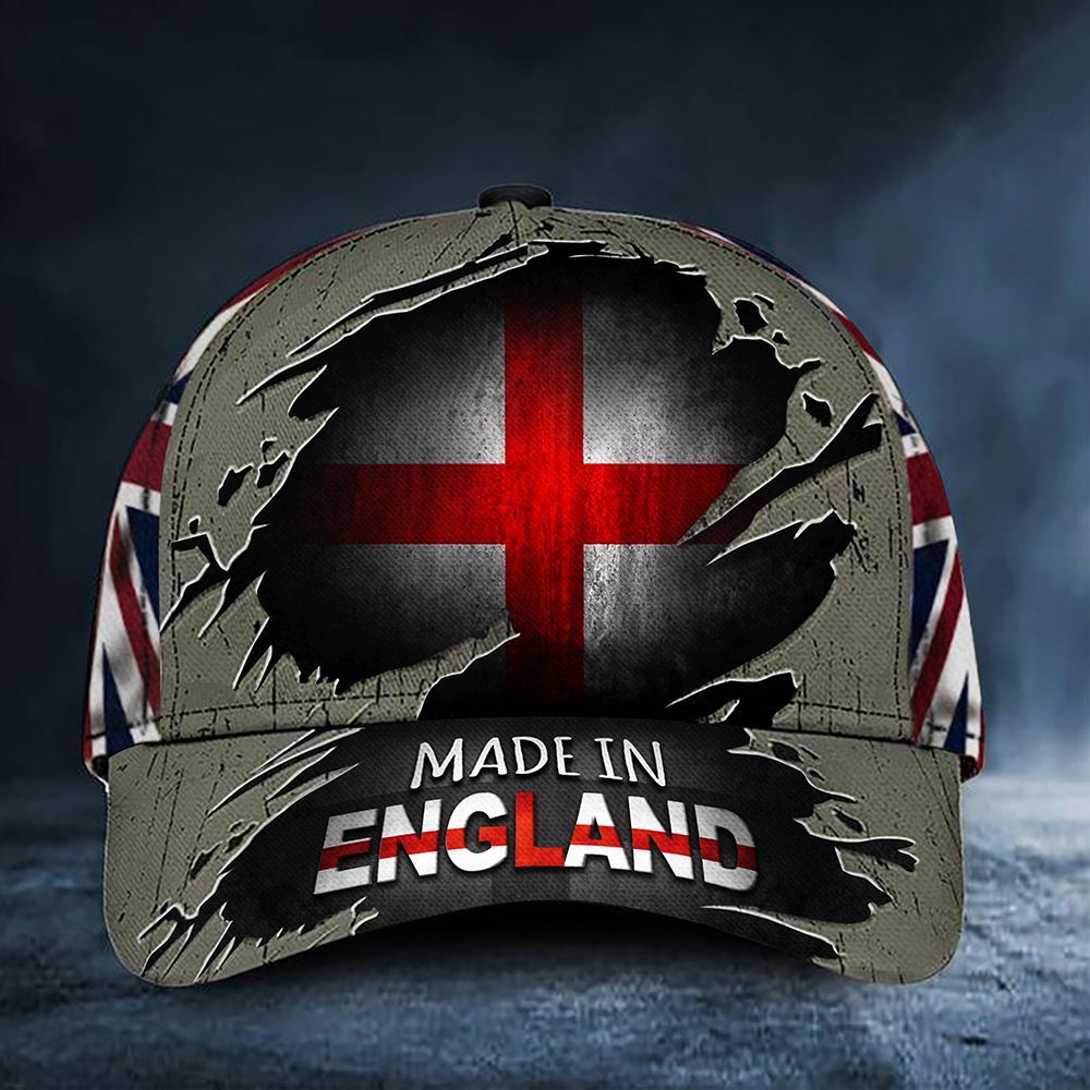 Adeenyc Made In England Hat UK Flag Cap Vintage Old Retro Patriotic Proud Of British Themed Gift Ideas Trucker Hats Custom Hats Gifts For Men & Women
