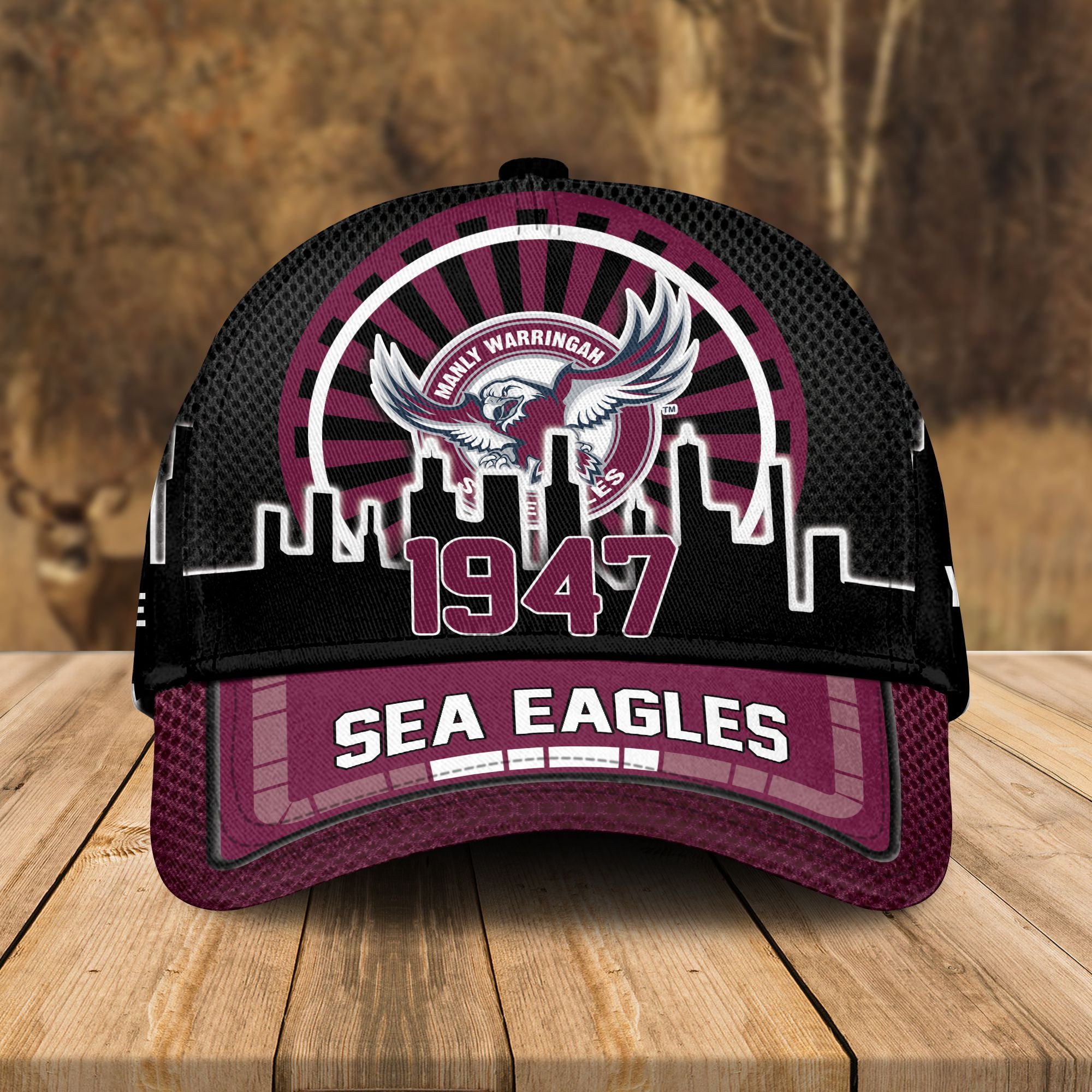 Adeenyc Manly-Warringah Sea Eagles NRL Personalized Classic Cap Best Gift For Fans