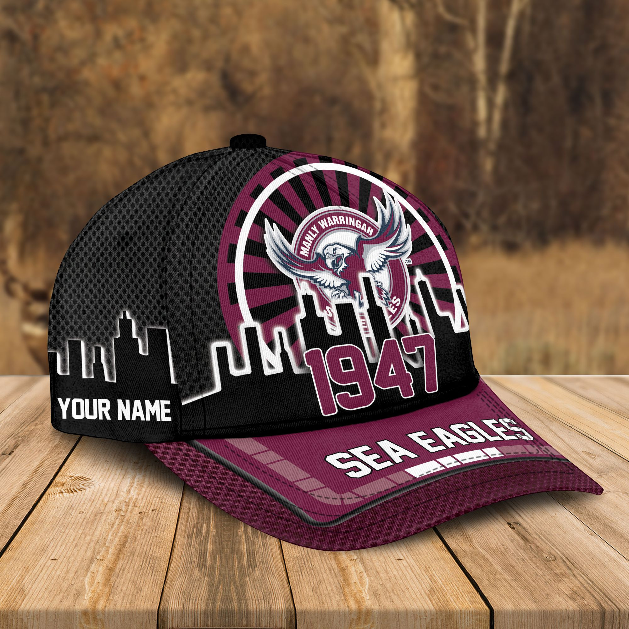 Adeenyc Manly-Warringah Sea Eagles NRL Personalized Classic Cap Best Gift For Fans