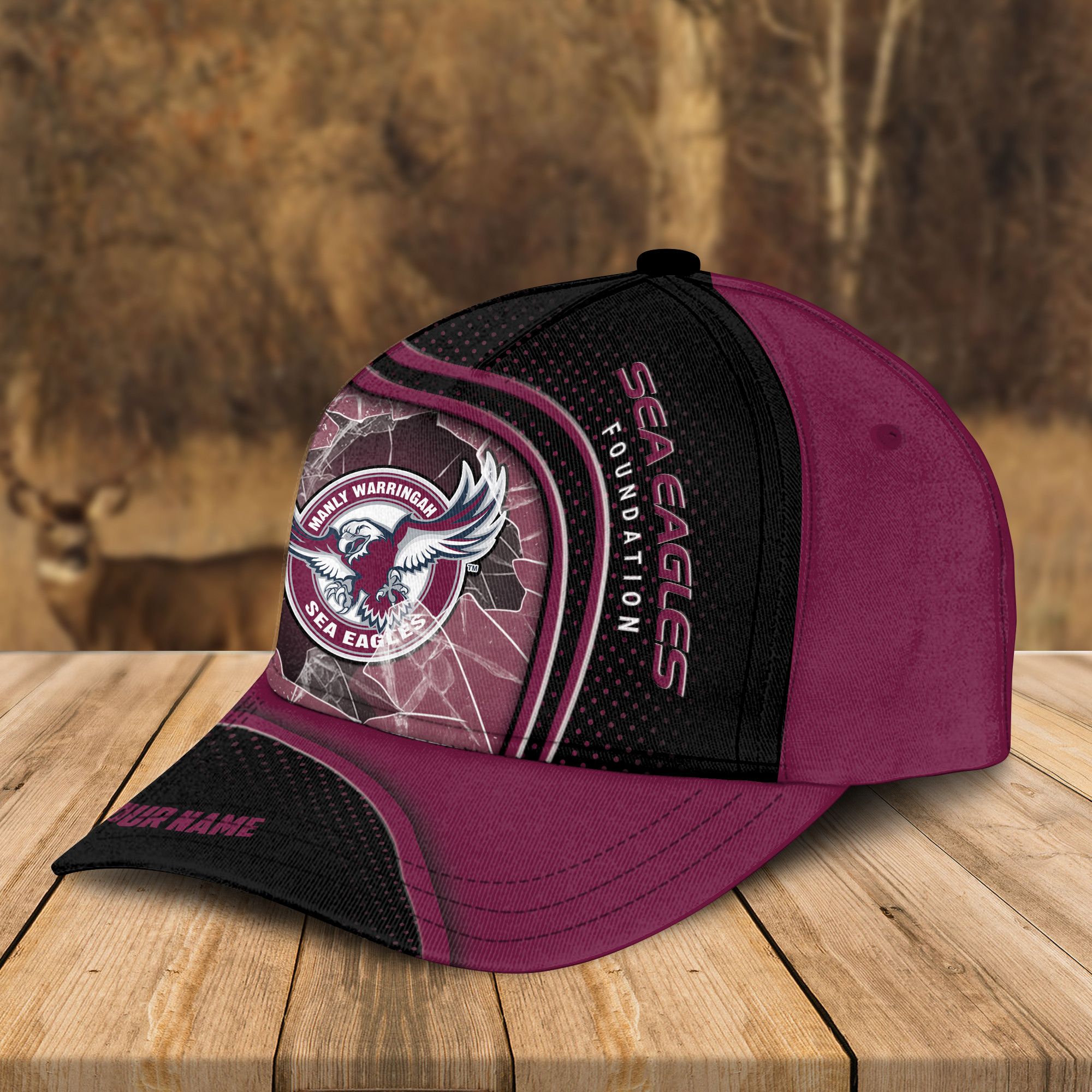 Adeenyc Manly-Warringah Sea Eagles NRL Personalized Classic Cap Best Gift For Fans