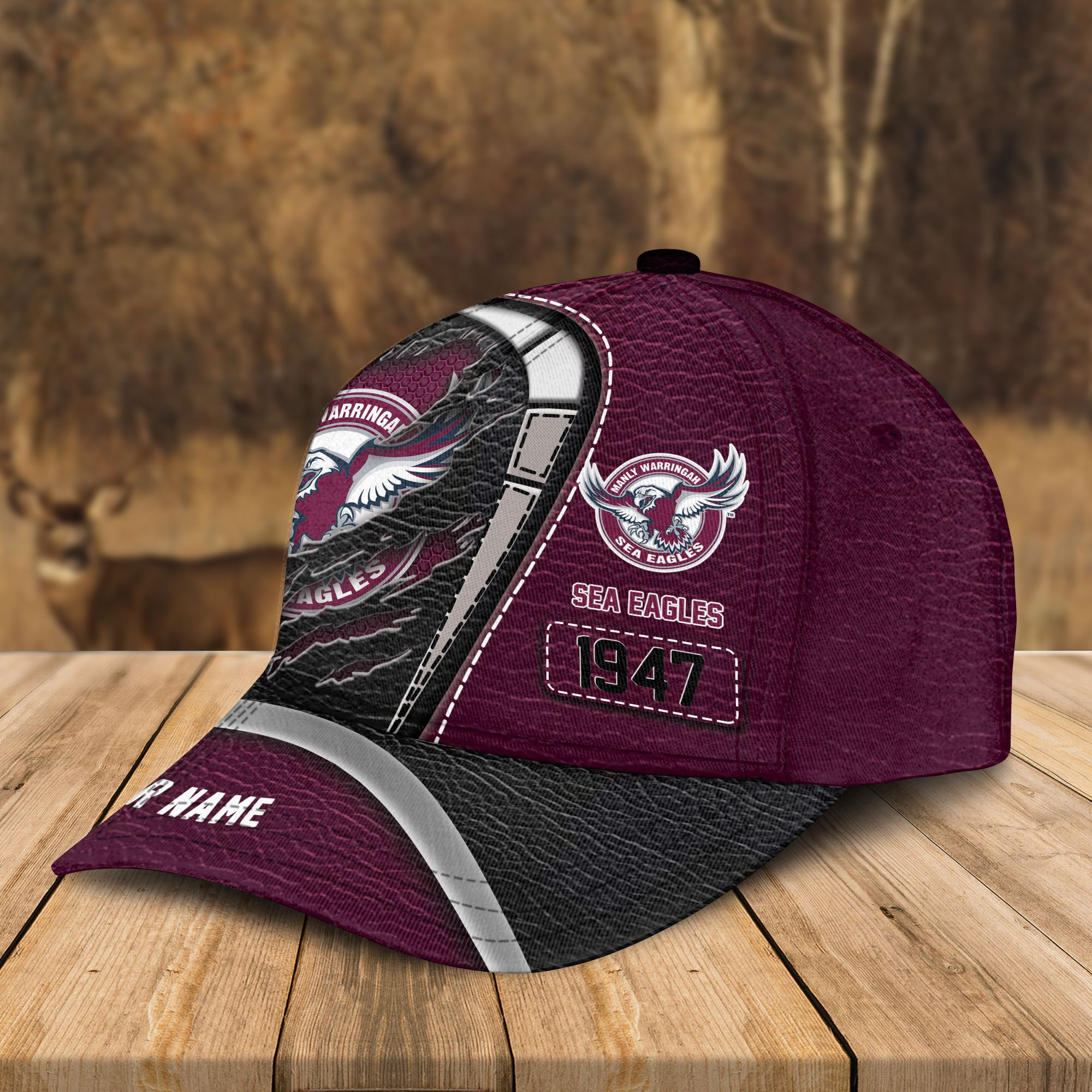 Adeenyc Manly-Warringah Sea Eagles NRL Personalized Classic Cap Best Gift For Fans