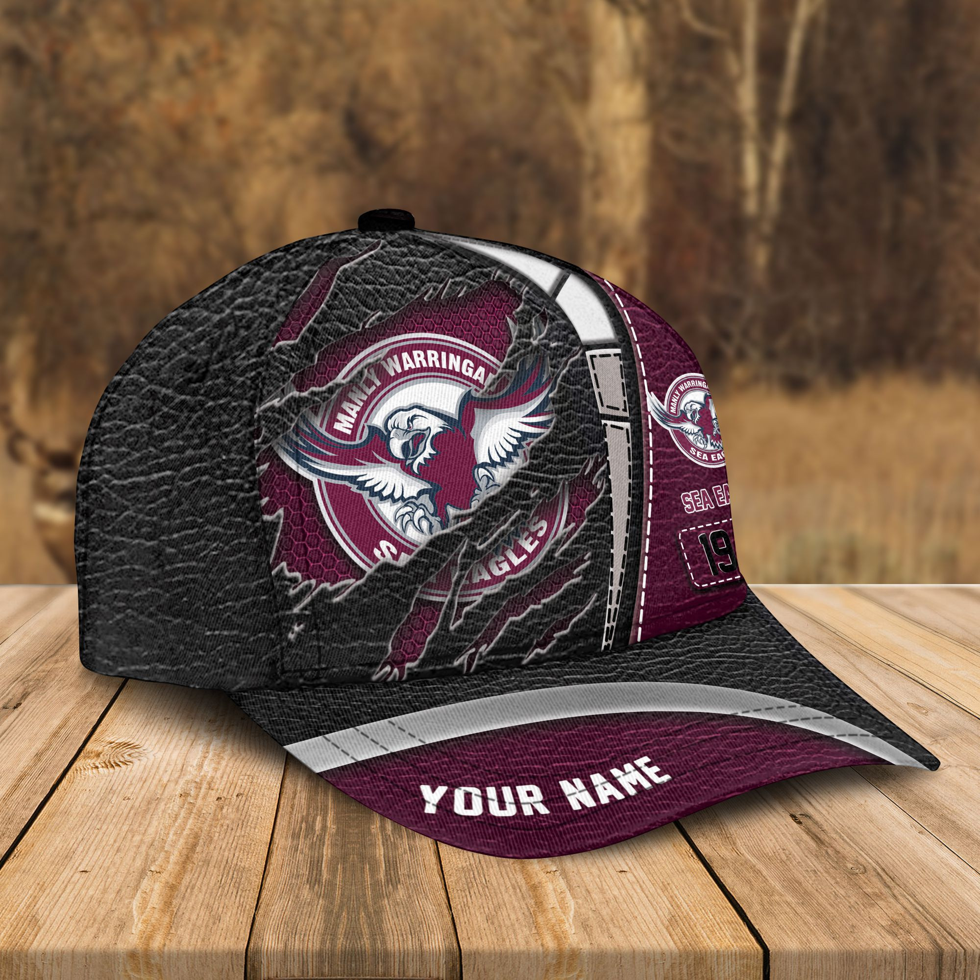 Adeenyc Manly-Warringah Sea Eagles NRL Personalized Classic Cap Best Gift For Fans