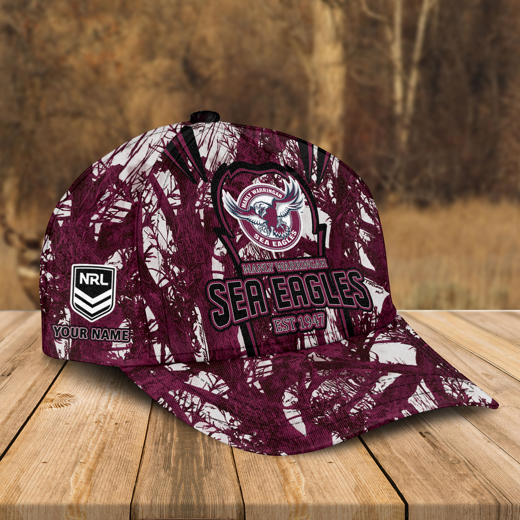 Adeenyc Manly-Warringah Sea Eagles NRL Personalized Classic Cap Best Gift For Fans