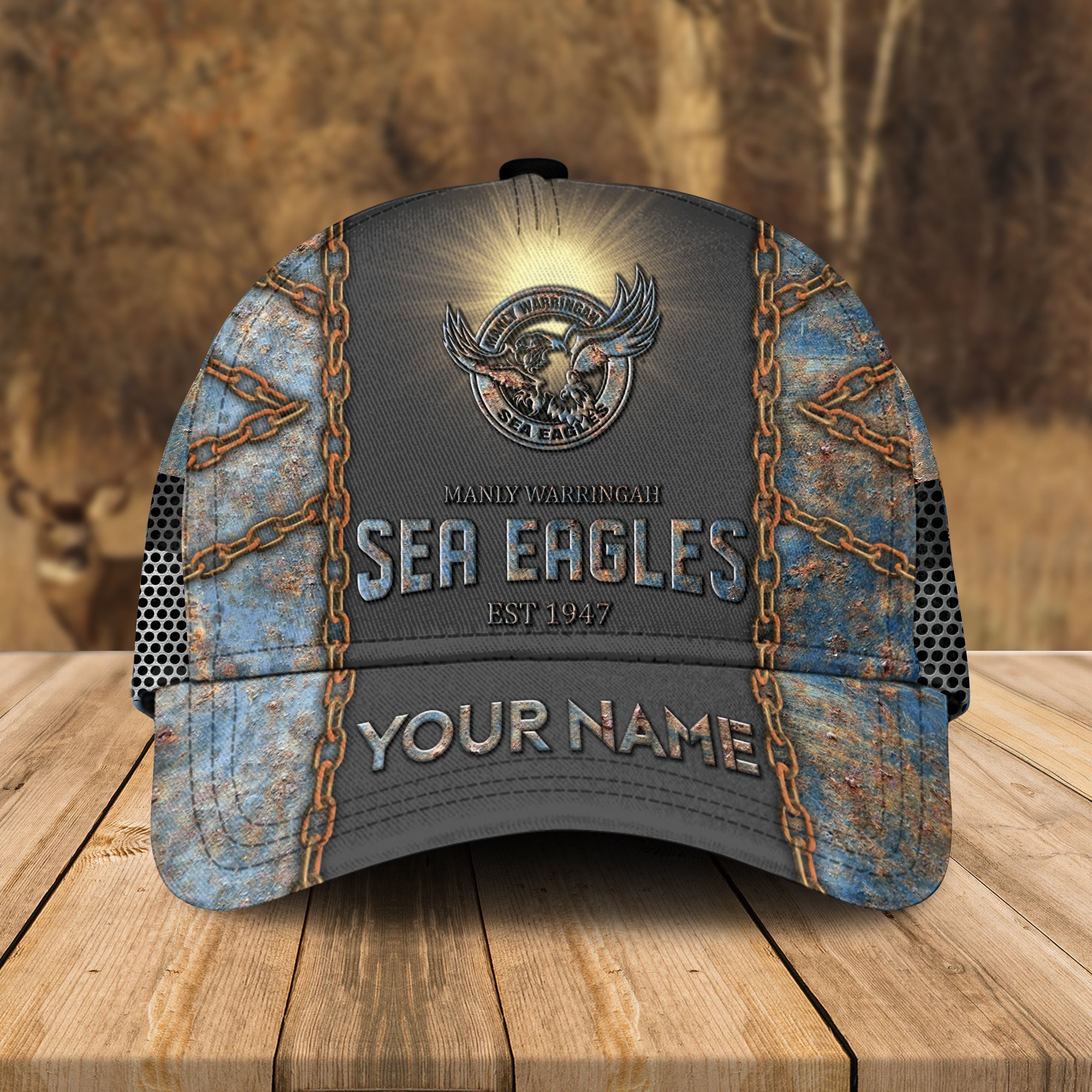 Adeenyc Manly-Warringah Sea Eagles NRL Personalized Classic Cap Best Gift For Fans