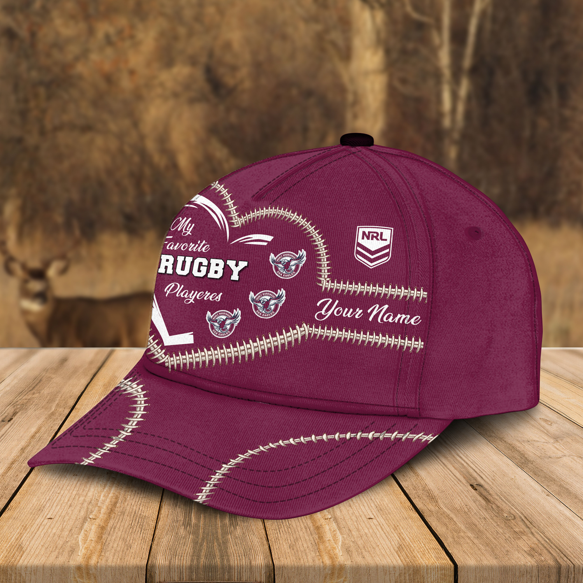 Adeenyc Manly-Warringah Sea Eagles NRL Personalized Classic Cap Best Gift For Fans