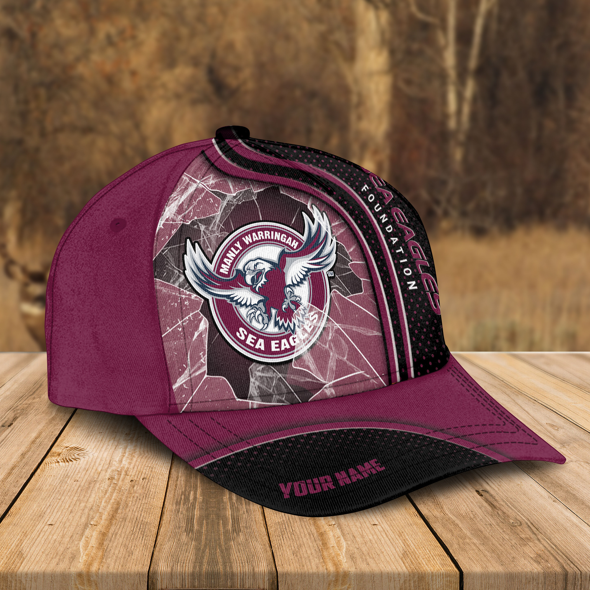 Adeenyc Manly-Warringah Sea Eagles NRL Personalized Classic Cap Best Gift For Fans