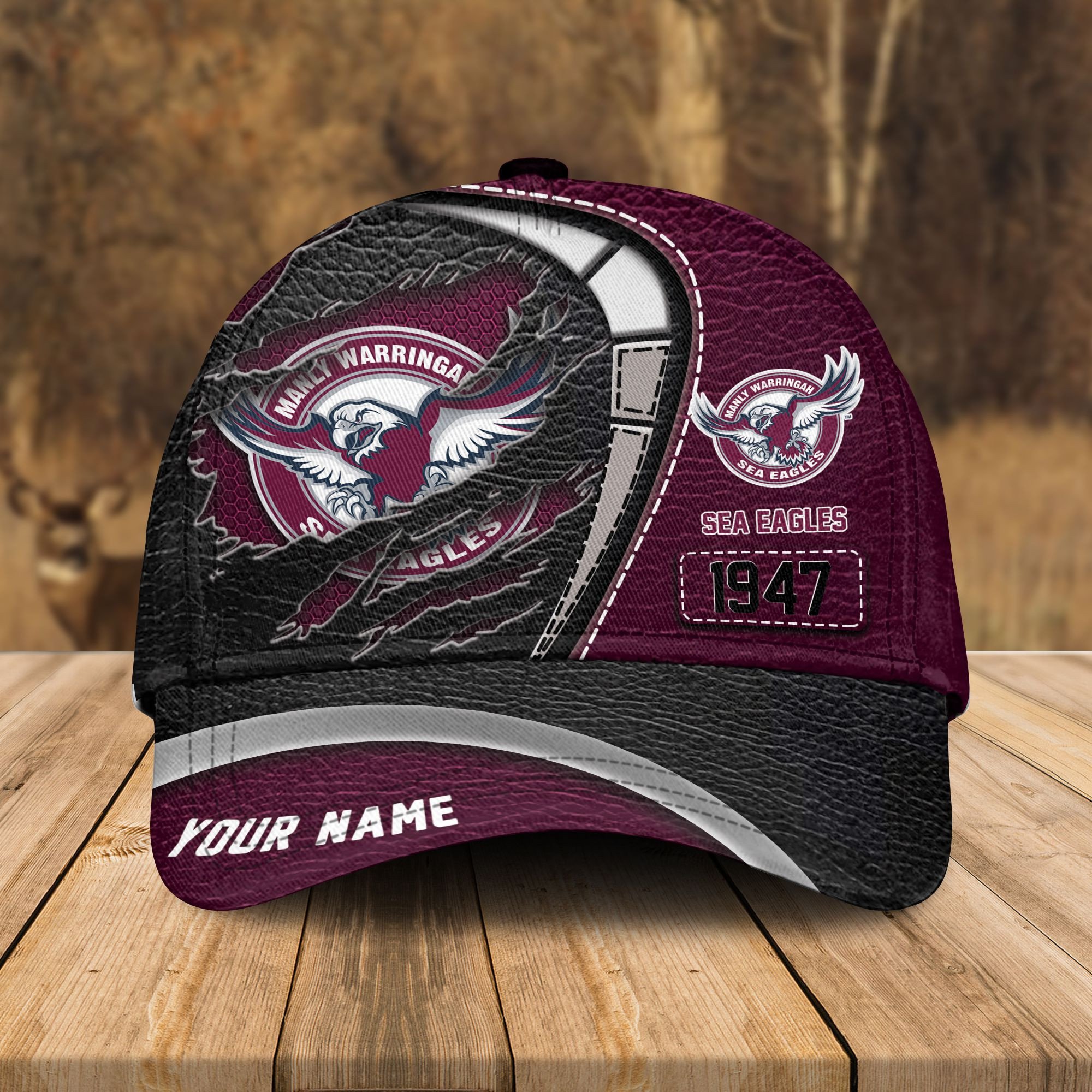 Adeenyc Manly-Warringah Sea Eagles NRL Personalized Classic Cap Best Gift For Fans