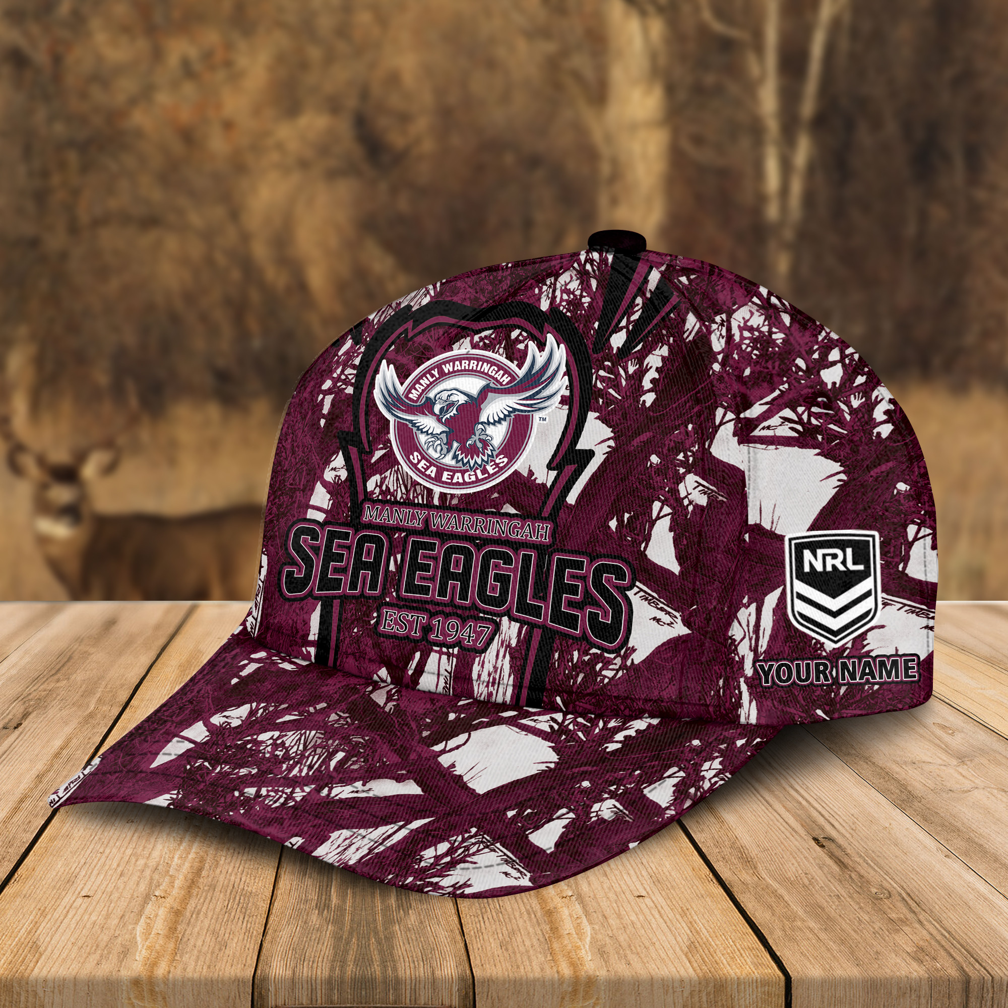 Adeenyc Manly-Warringah Sea Eagles NRL Personalized Classic Cap Best Gift For Fans