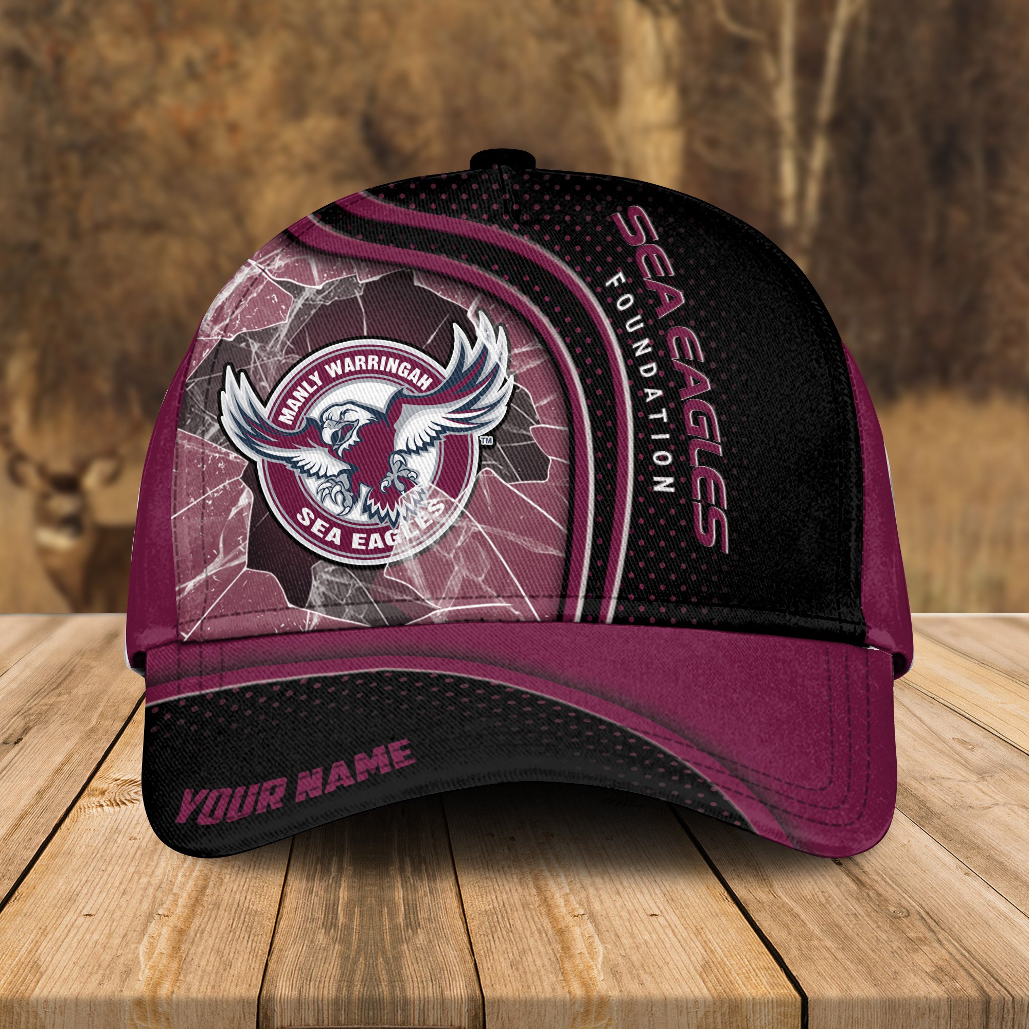 Adeenyc Manly-Warringah Sea Eagles NRL Personalized Classic Cap Best Gift For Fans