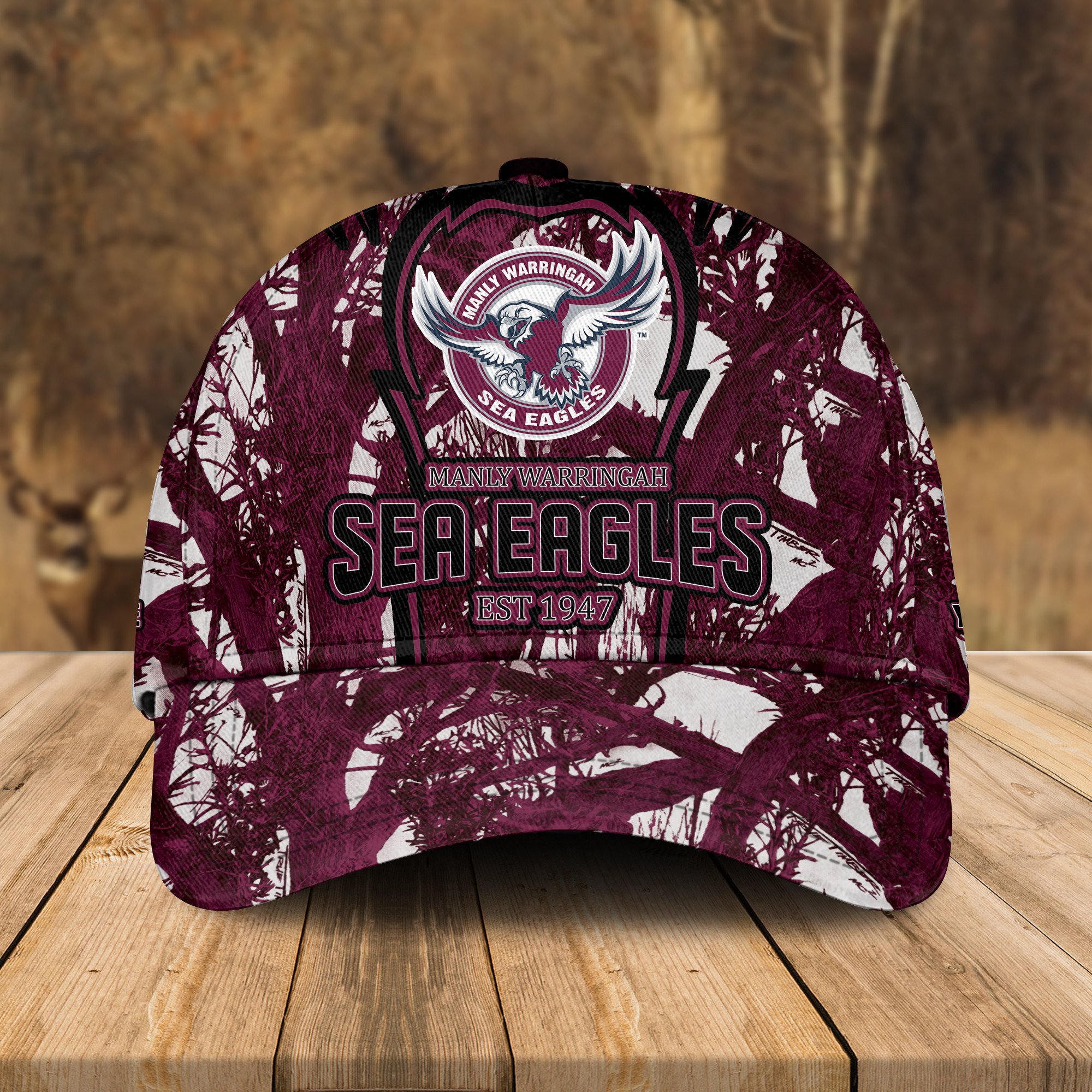 Adeenyc Manly-Warringah Sea Eagles NRL Personalized Classic Cap Best Gift For Fans