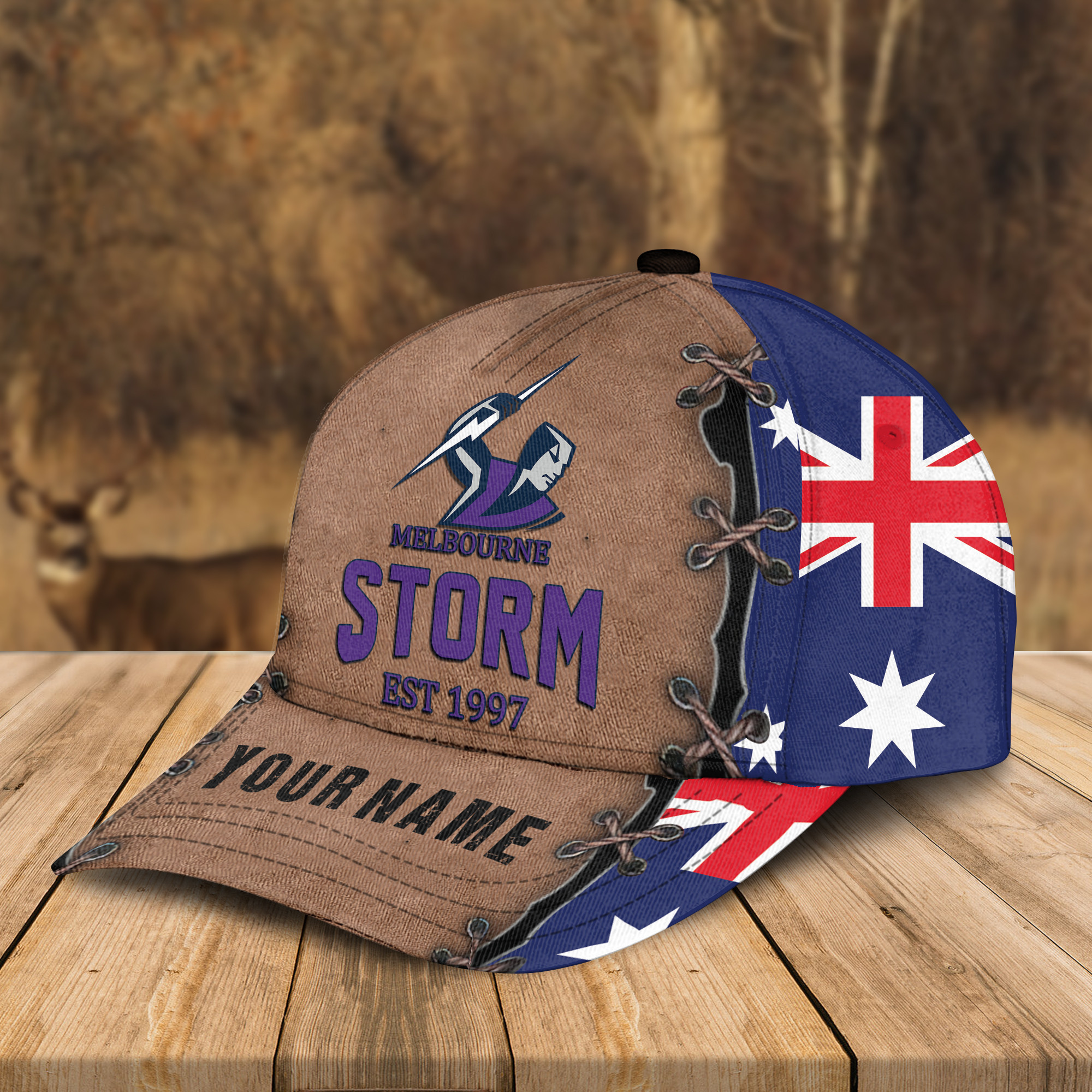 Adeenyc Melbourne Storm NRL Personalized Classic Cap Best Gift For Fans