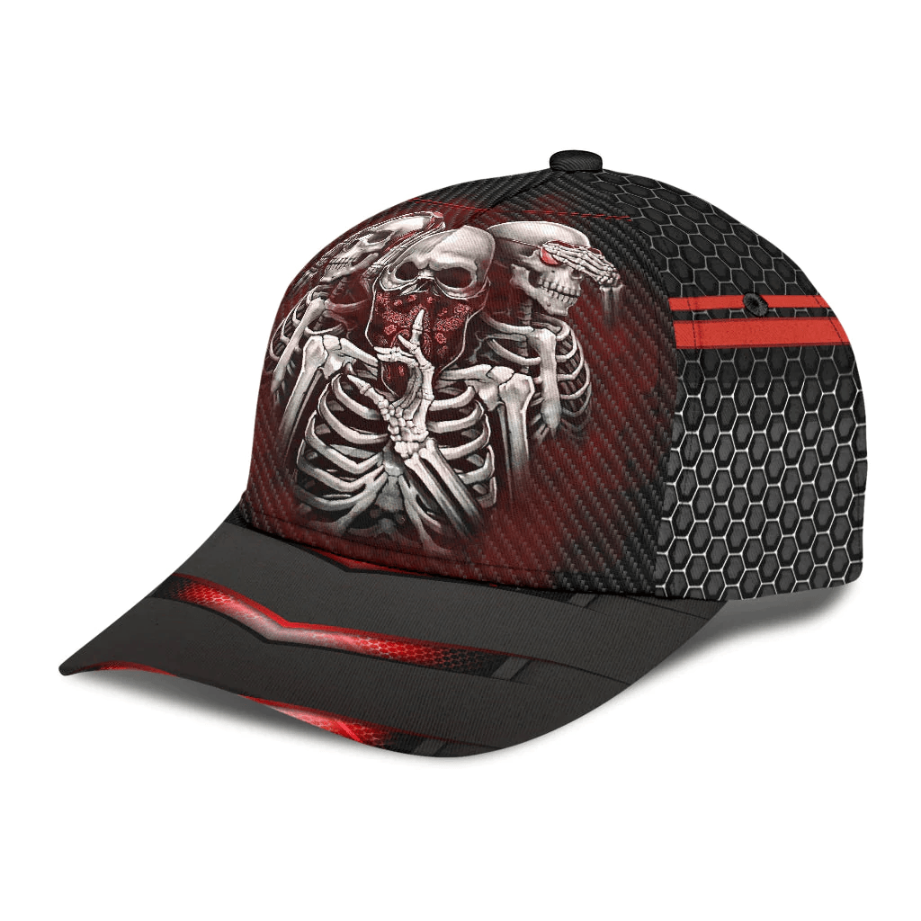 Adeenyc Mens Skull Cap Women Skull Cap Baseball Cap Hat For Skull Lovers Trucker Hats Custom Hats Gifts For Men & Women