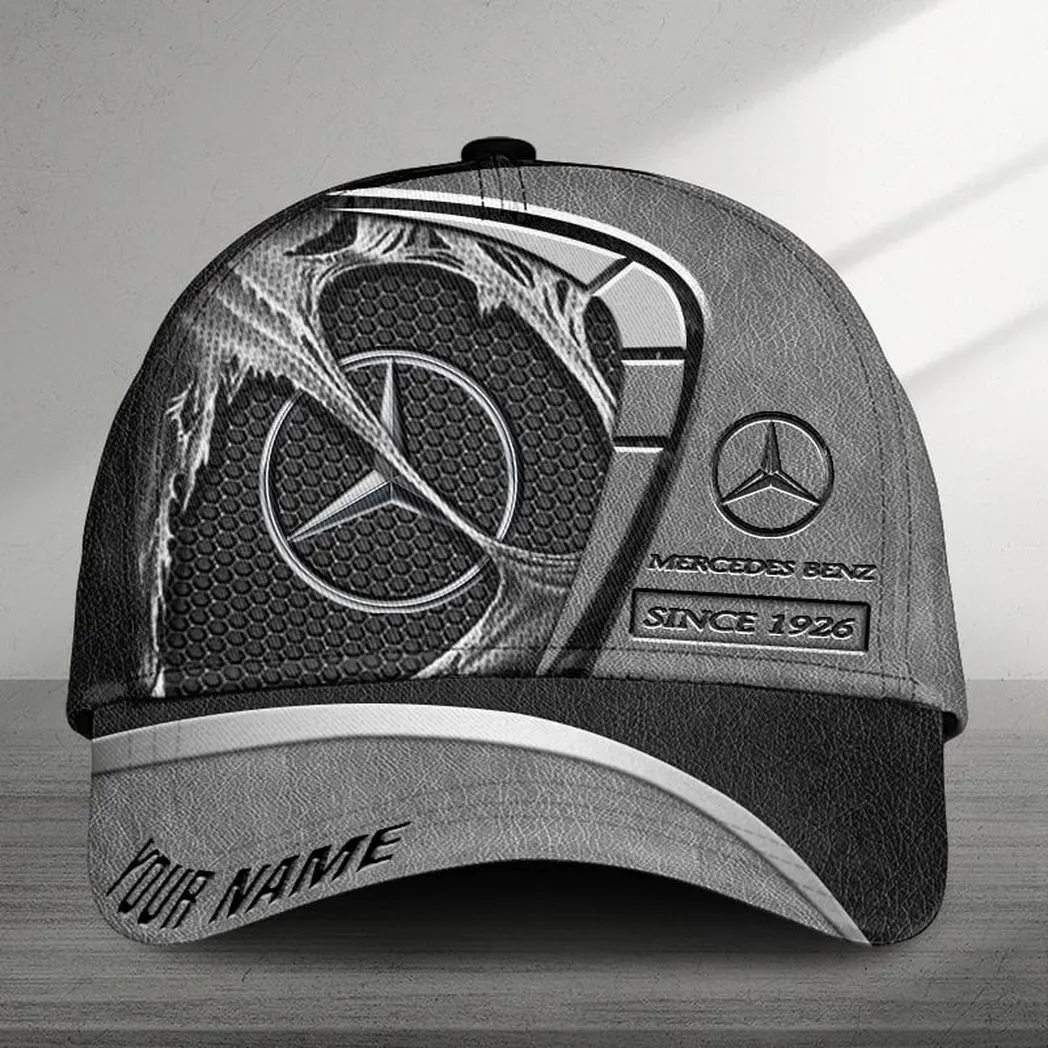 Adeenyc Mercedes Benz Cap for Car Lovers, Customized Name Hat 3d Baseball Cap Classic Hat 