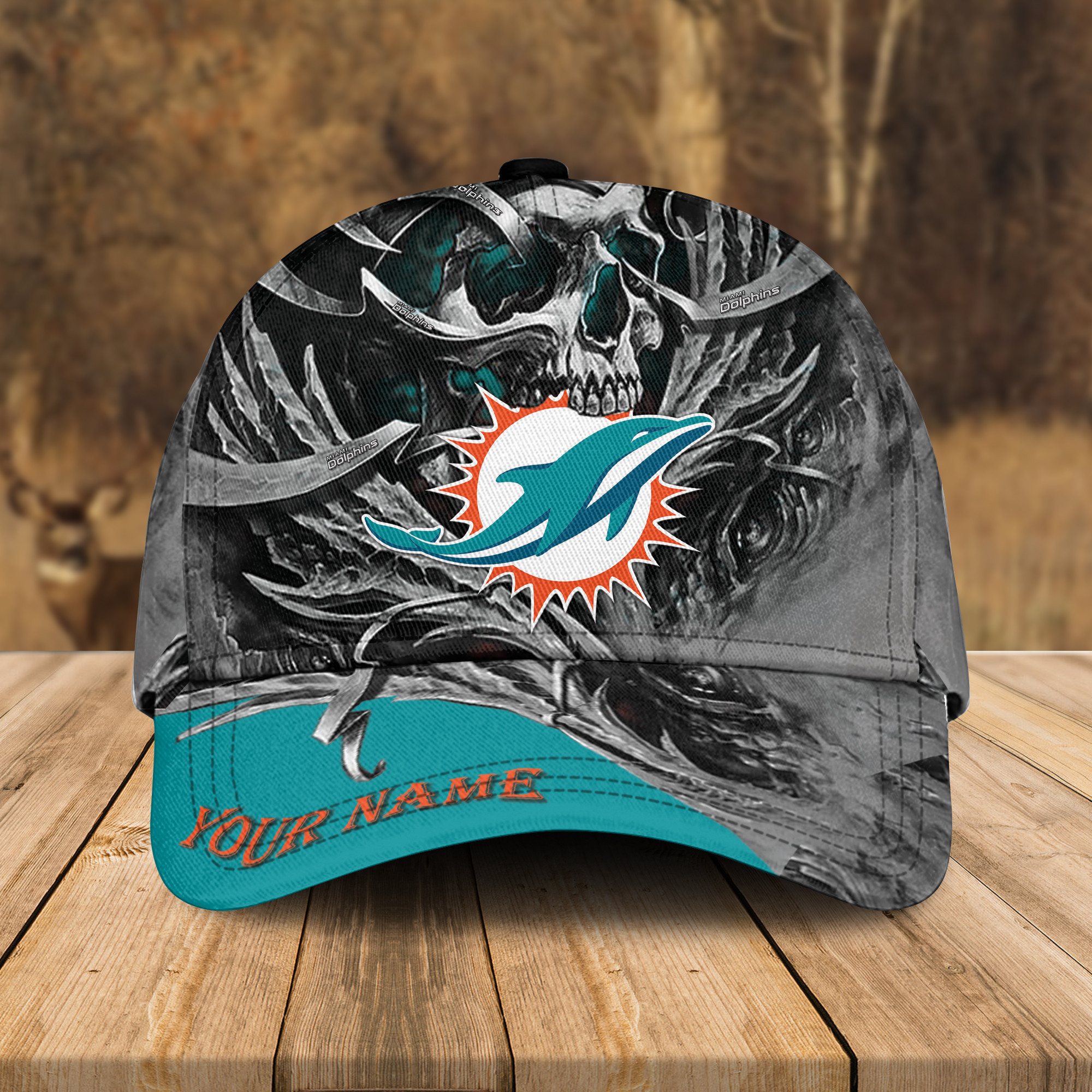 Adeenyc Miami Dolphins NFL 3D Classic Cap Personalized Gift For Fans