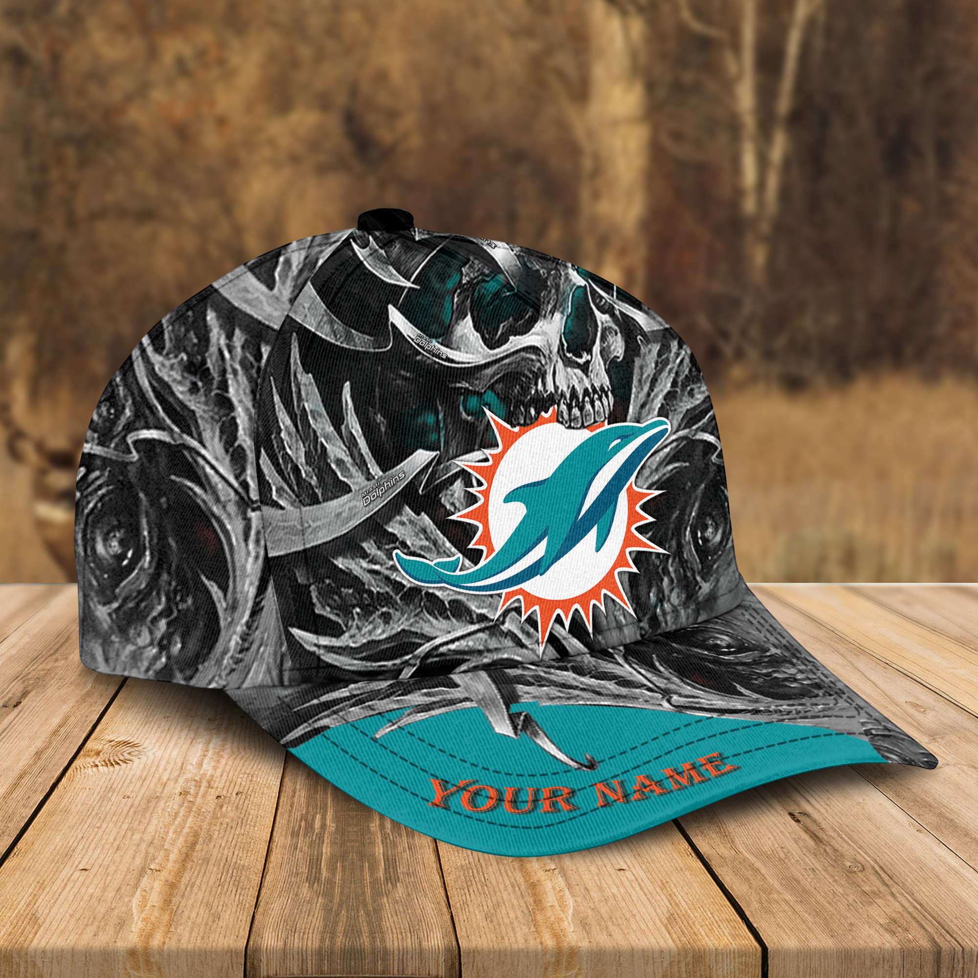 Adeenyc Miami Dolphins NFL 3D Classic Cap Personalized Gift For Fans