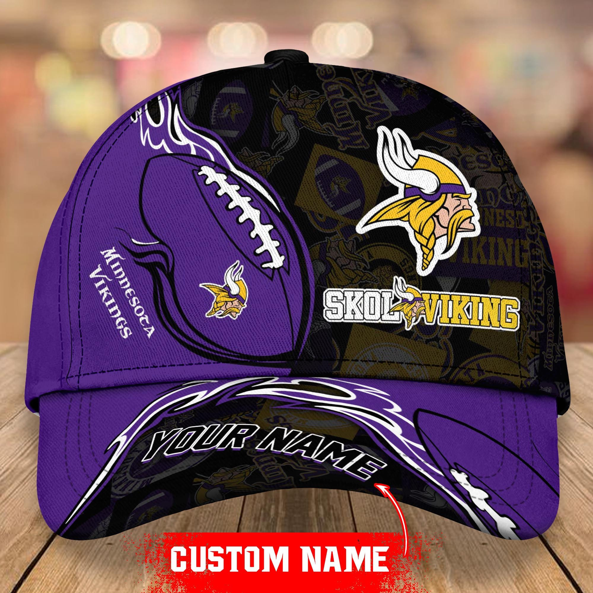 Adeenyc Minnesota Vikings Classic Personalized Hats Baseball Caps Classic Caps for men, women