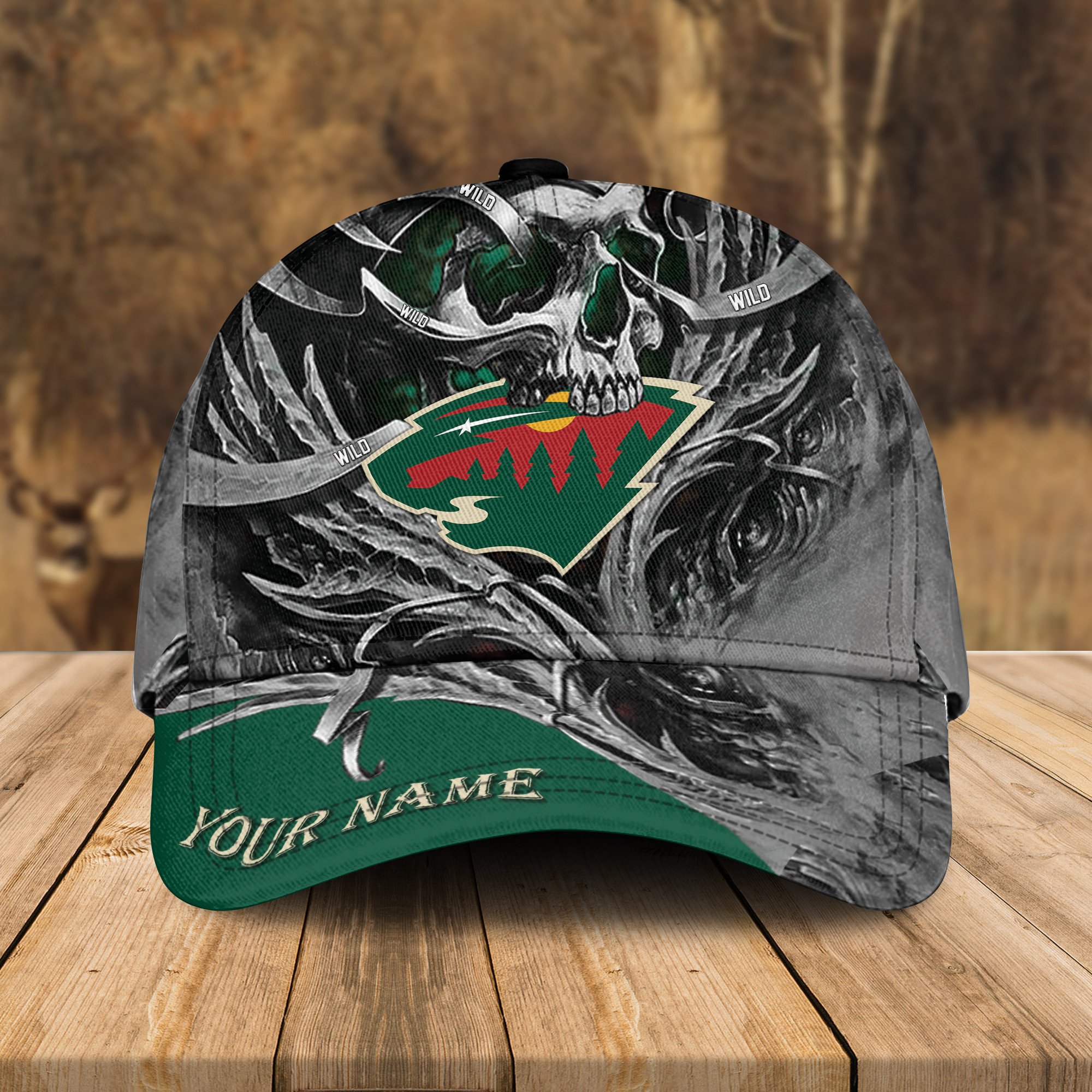 Adeenyc Minnesota Wild NHL 3D Classic Cap Personalized Gift For Fans