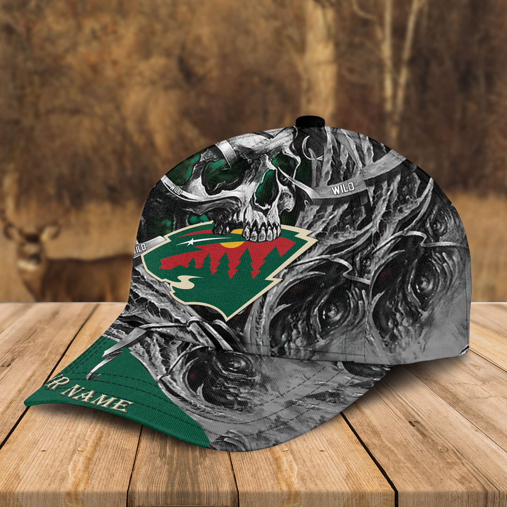 Adeenyc Minnesota Wild NHL 3D Classic Cap Personalized Gift For Fans