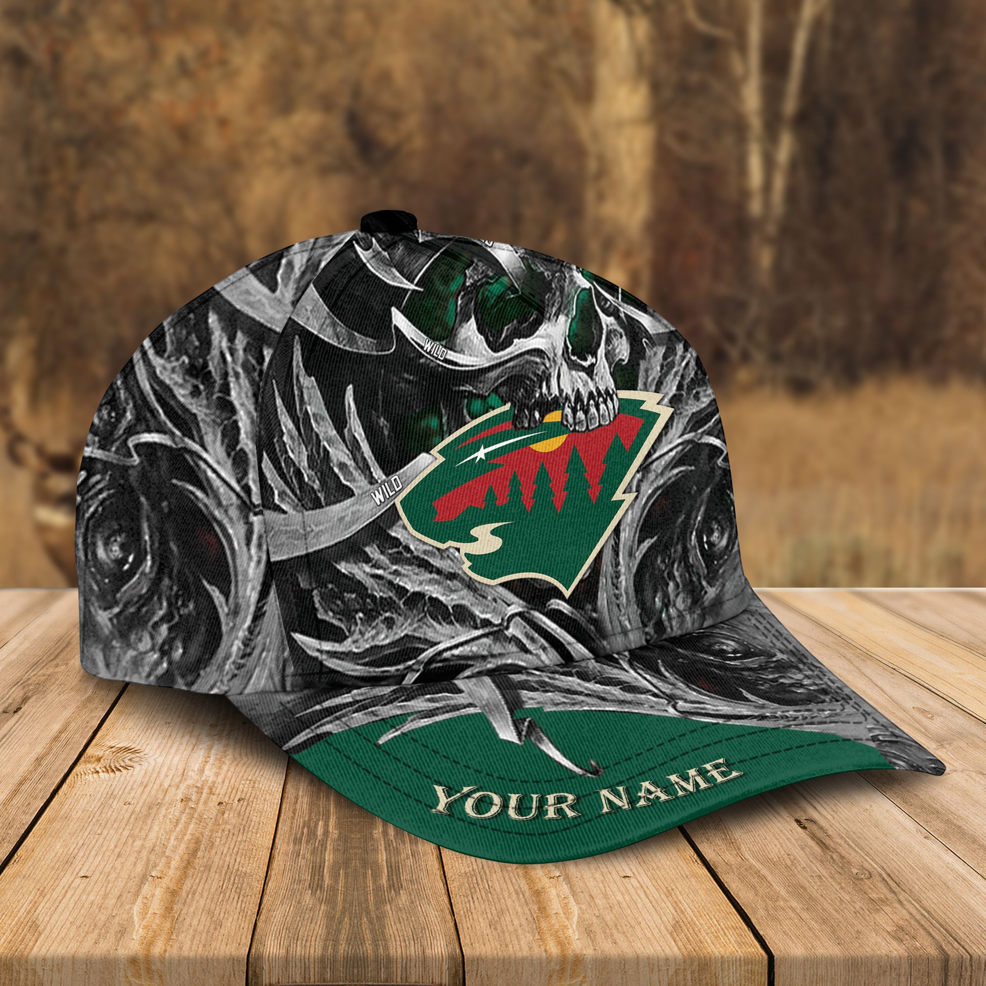 Adeenyc Minnesota Wild NHL 3D Classic Cap Personalized Gift For Fans