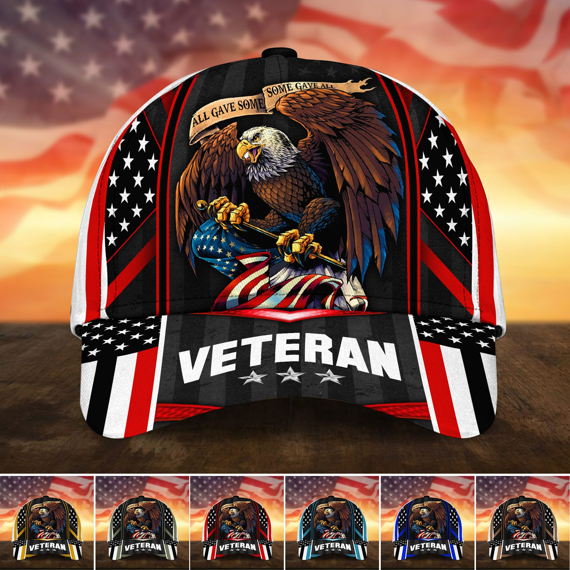 Adeenyc Multiple Color Veteran 3D Cap Trucker Hats Custom Hats Gifts For Men & Women