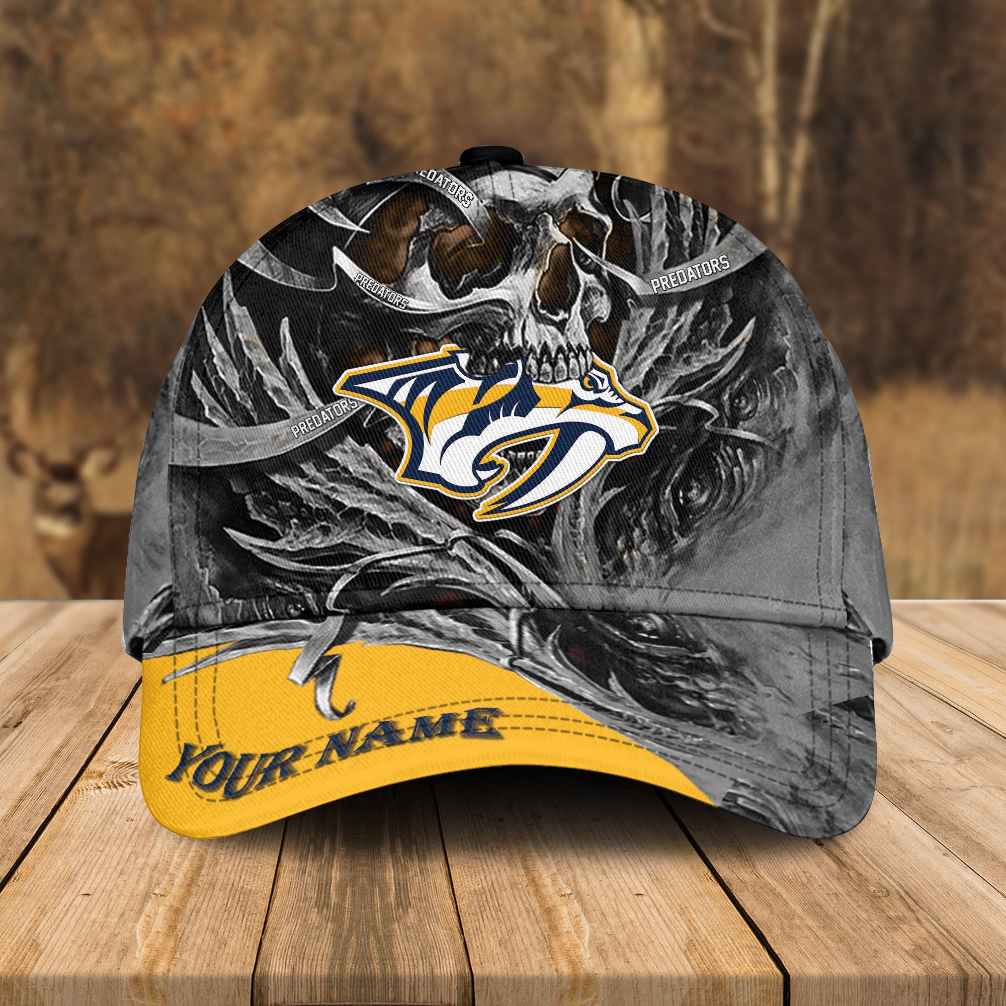 Adeenyc Nashville Predators NHL 3D Classic Cap Personalized Gift For Fans