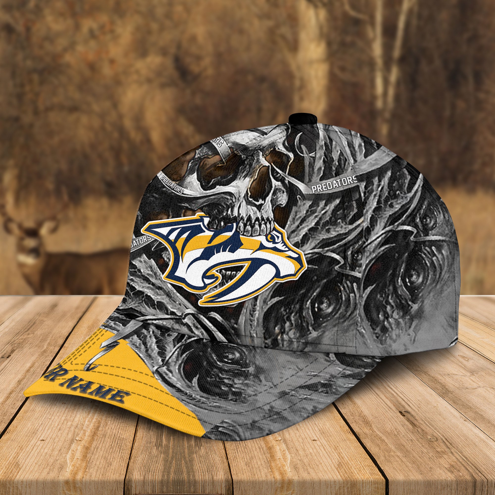 Adeenyc Nashville Predators NHL 3D Classic Cap Personalized Gift For Fans