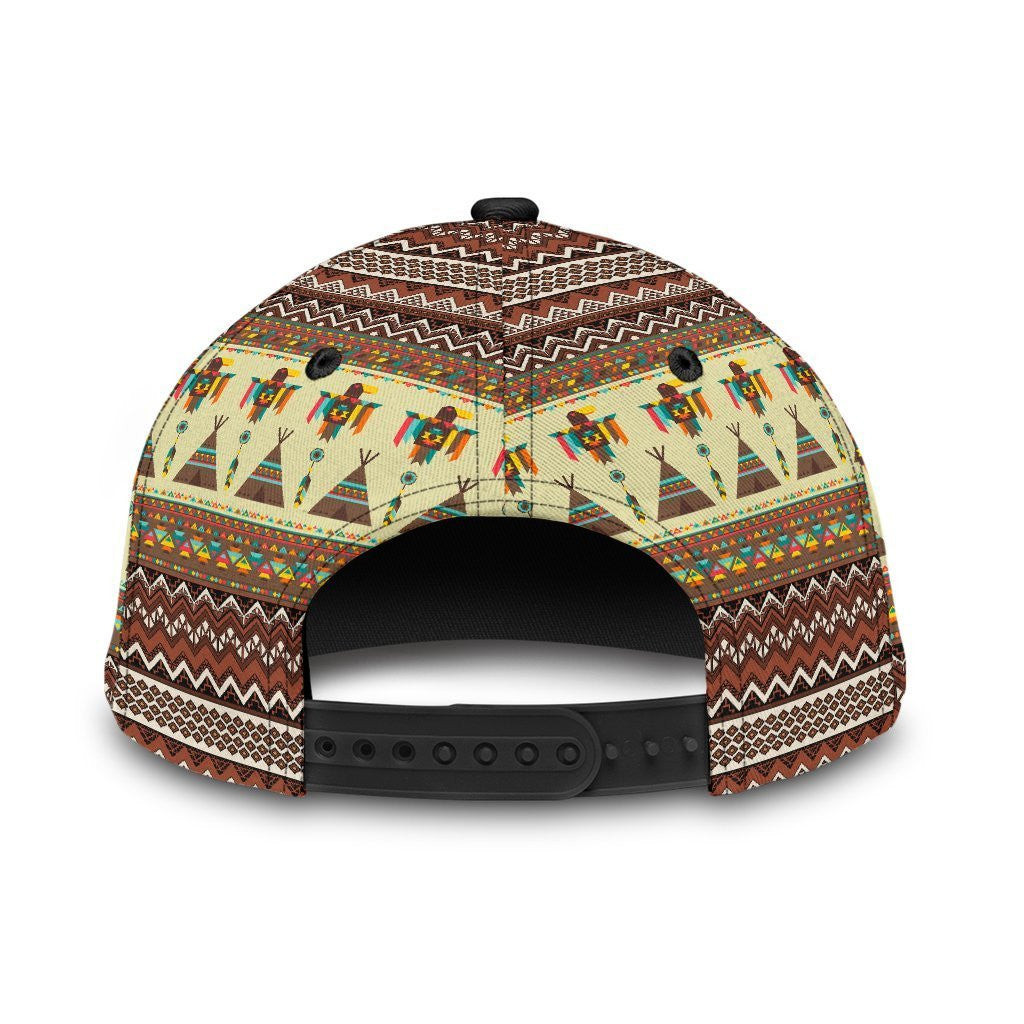Adeenyc Native American All Over Print Classic Cap Trucker Hats Custom Hats Gifts For Men & Women