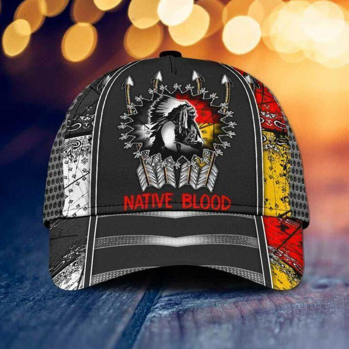 Adeenyc Native American All Over Print Classic Cap Trucker Hats Custom Hats Gifts For Men & Women