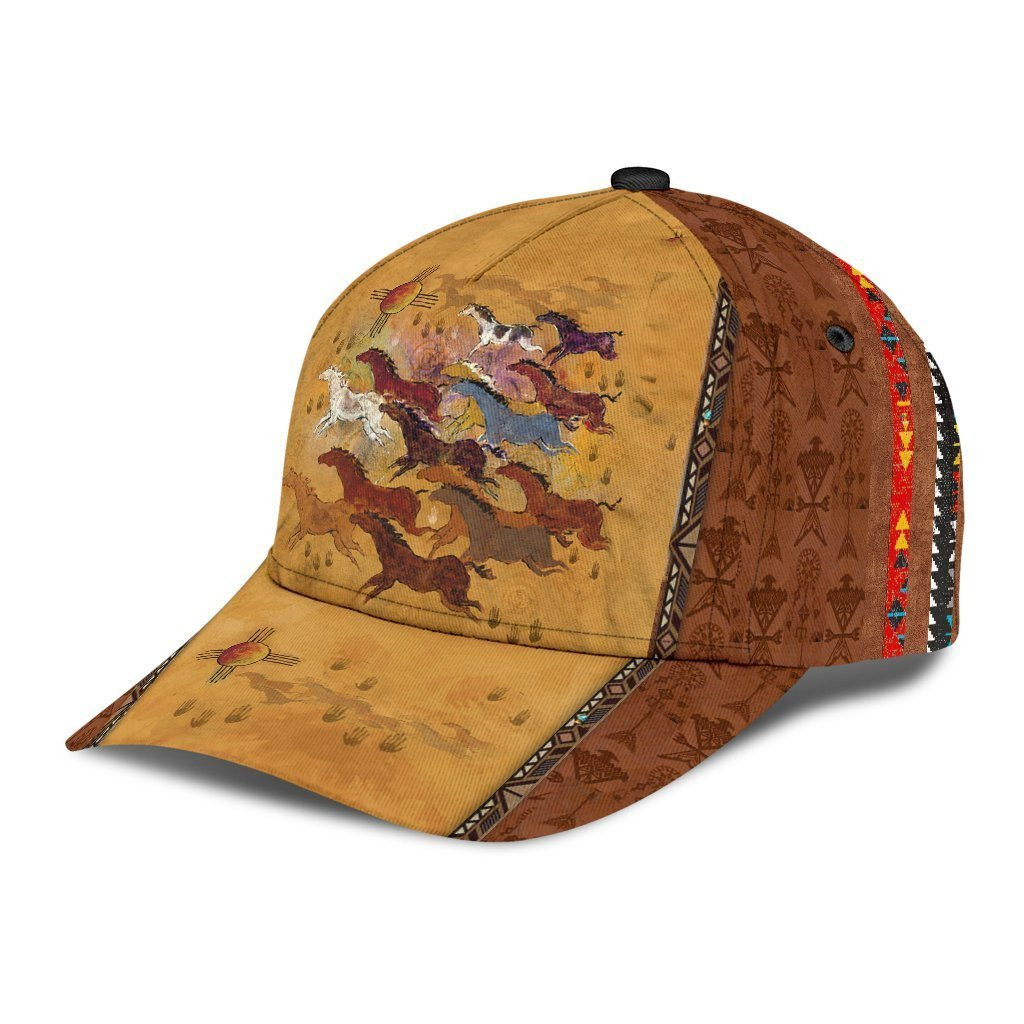 Adeenyc Native American All Over Print Classic Cap Trucker Hats Custom Hats Gifts For Men & Women