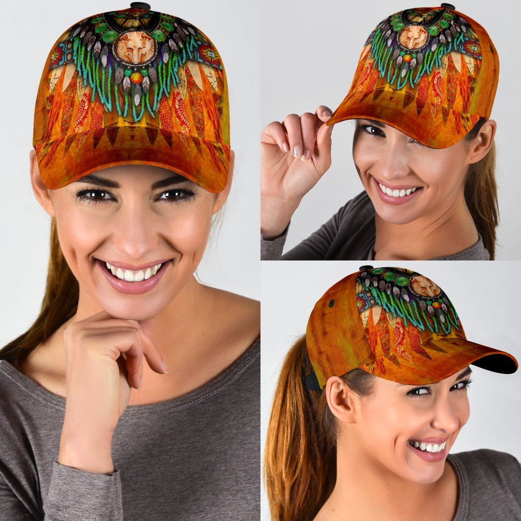 Adeenyc Native American All Over Print Classic Cap Trucker Hats Custom Hats Gifts For Men & Women