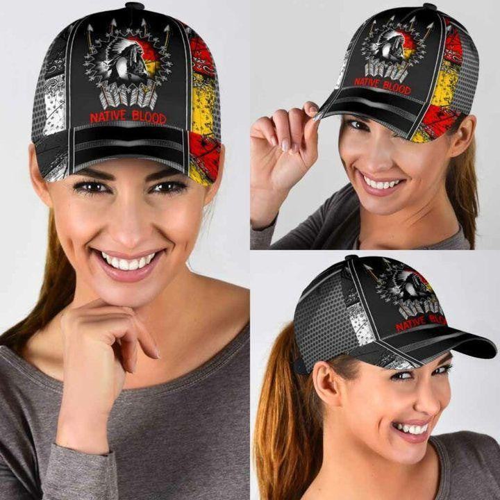 Adeenyc Native American All Over Print Classic Cap Trucker Hats Custom Hats Gifts For Men & Women