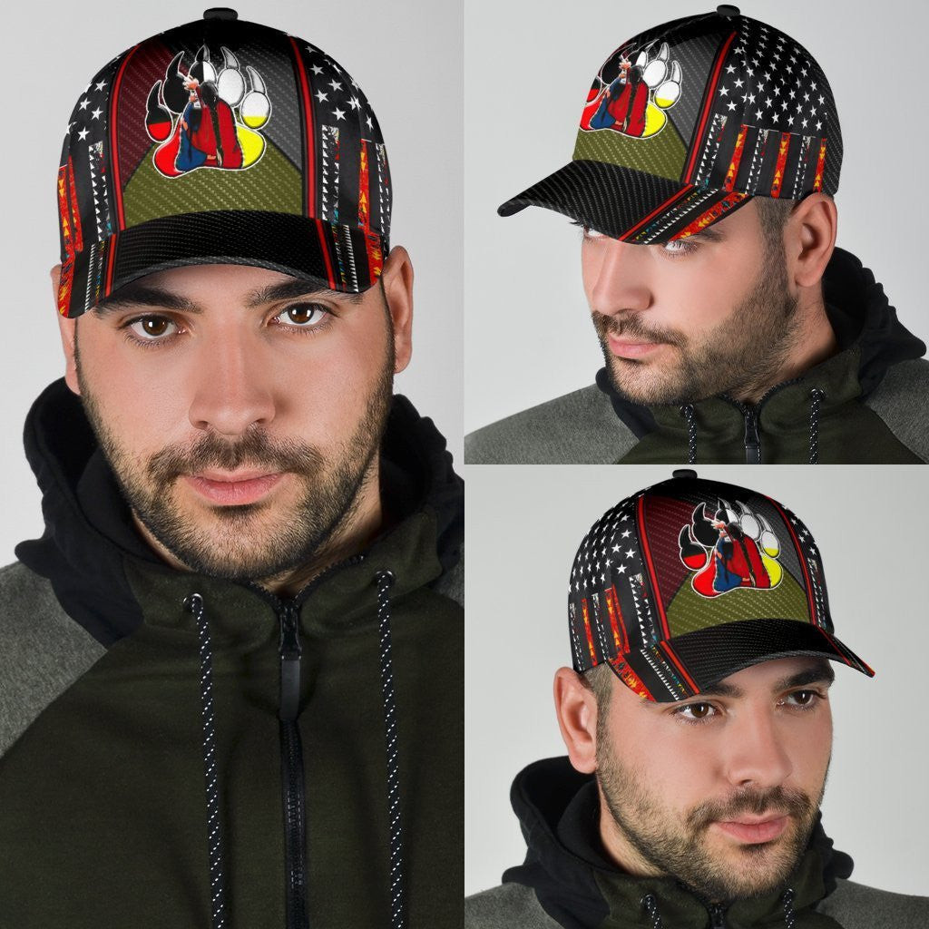 Adeenyc Native American All Over Print Classic Cap Trucker Hats Custom Hats Gifts For Men & Women