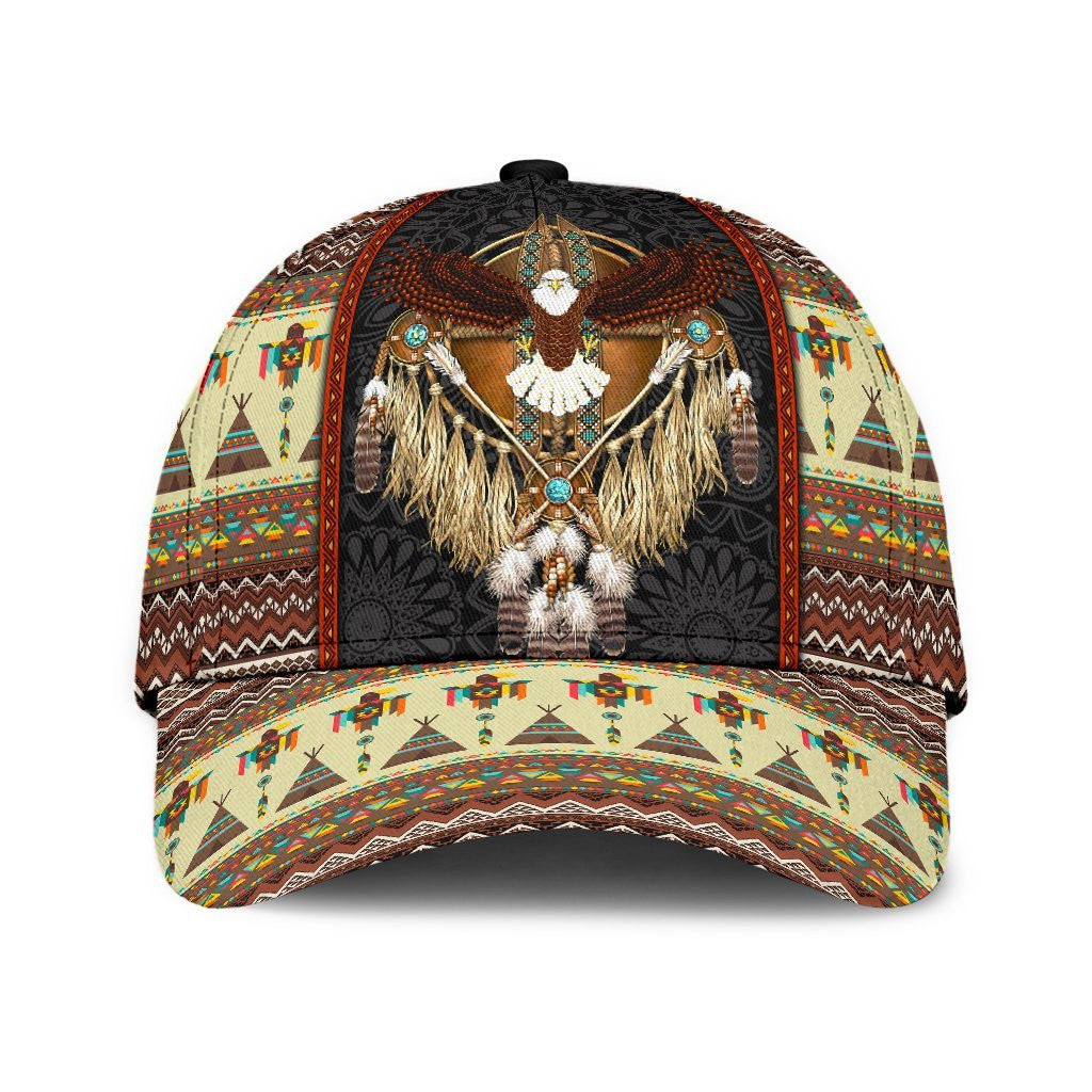 Adeenyc Native American All Over Print Classic Cap Trucker Hats Custom Hats Gifts For Men & Women