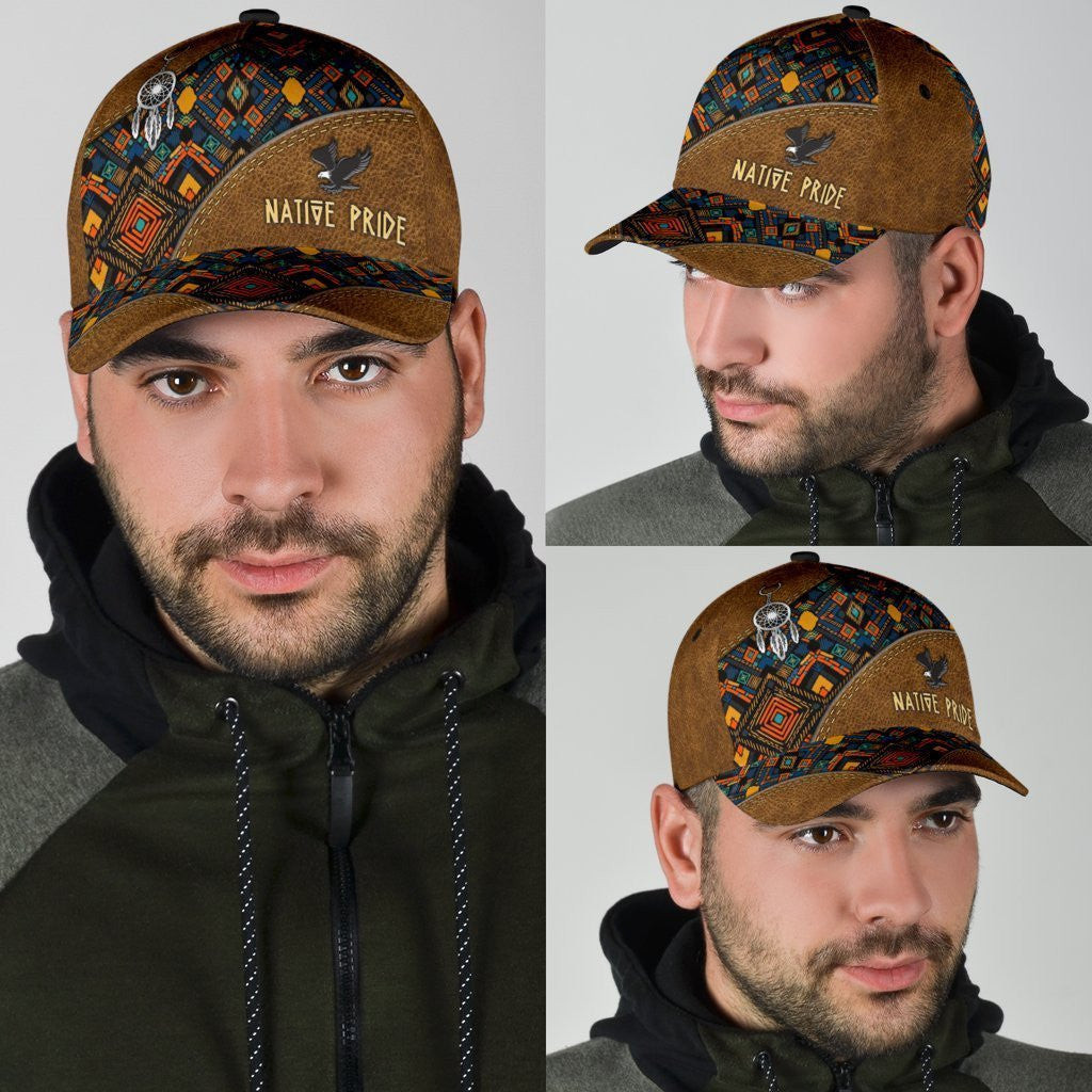Adeenyc Native American All Over Print Classic Cap Trucker Hats Custom Hats Gifts For Men & Women