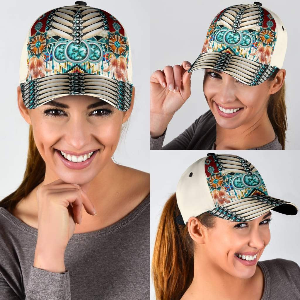 Adeenyc Native American All Over Print Classic Cap Trucker Hats Custom Hats Gifts For Men & Women