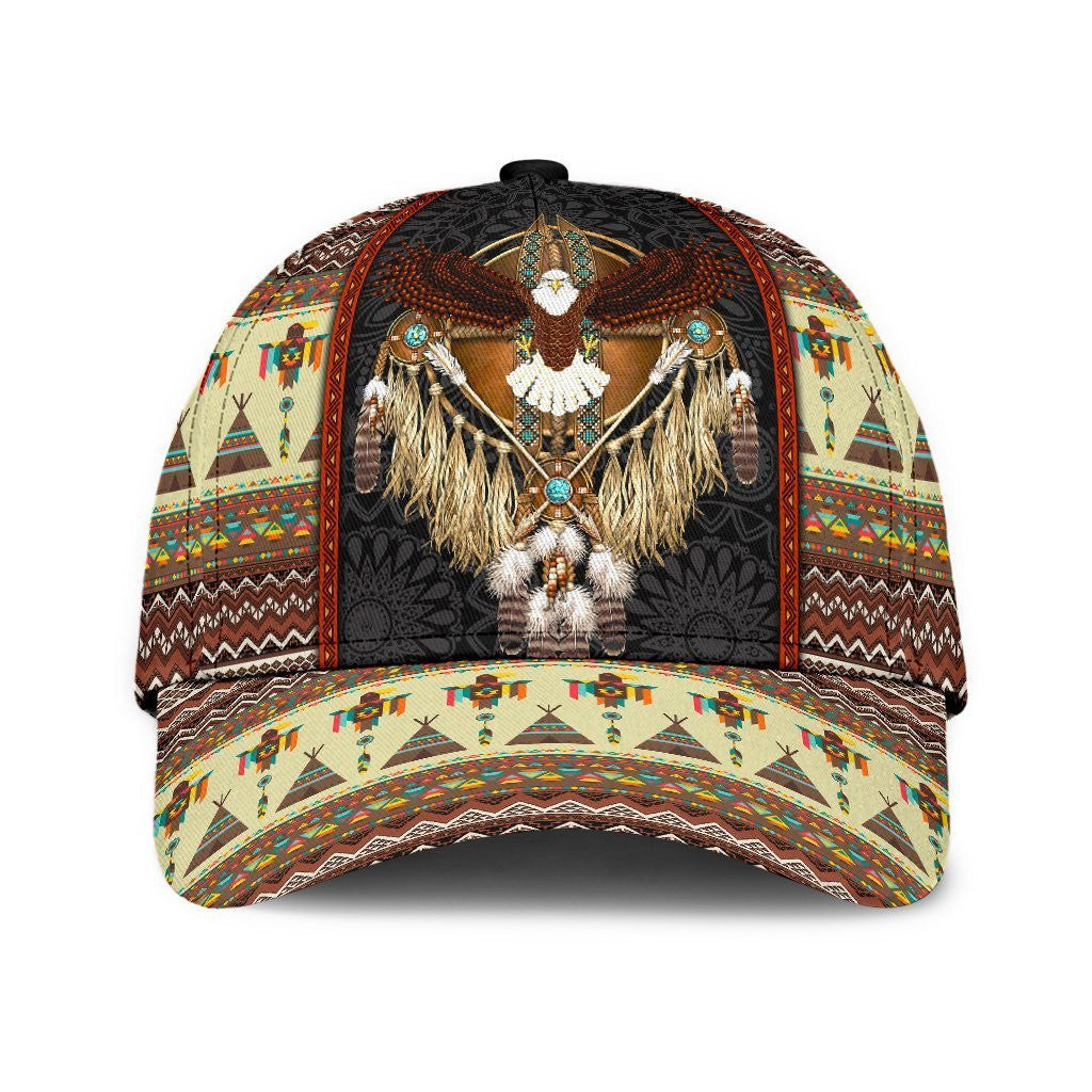 Adeenyc Native American All Over Print Classic Cap Trucker Hats Custom Hats Gifts For Men & Women