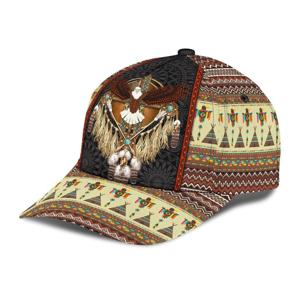 Adeenyc Native American All Over Print Classic Cap Trucker Hats Custom Hats Gifts For Men & Women