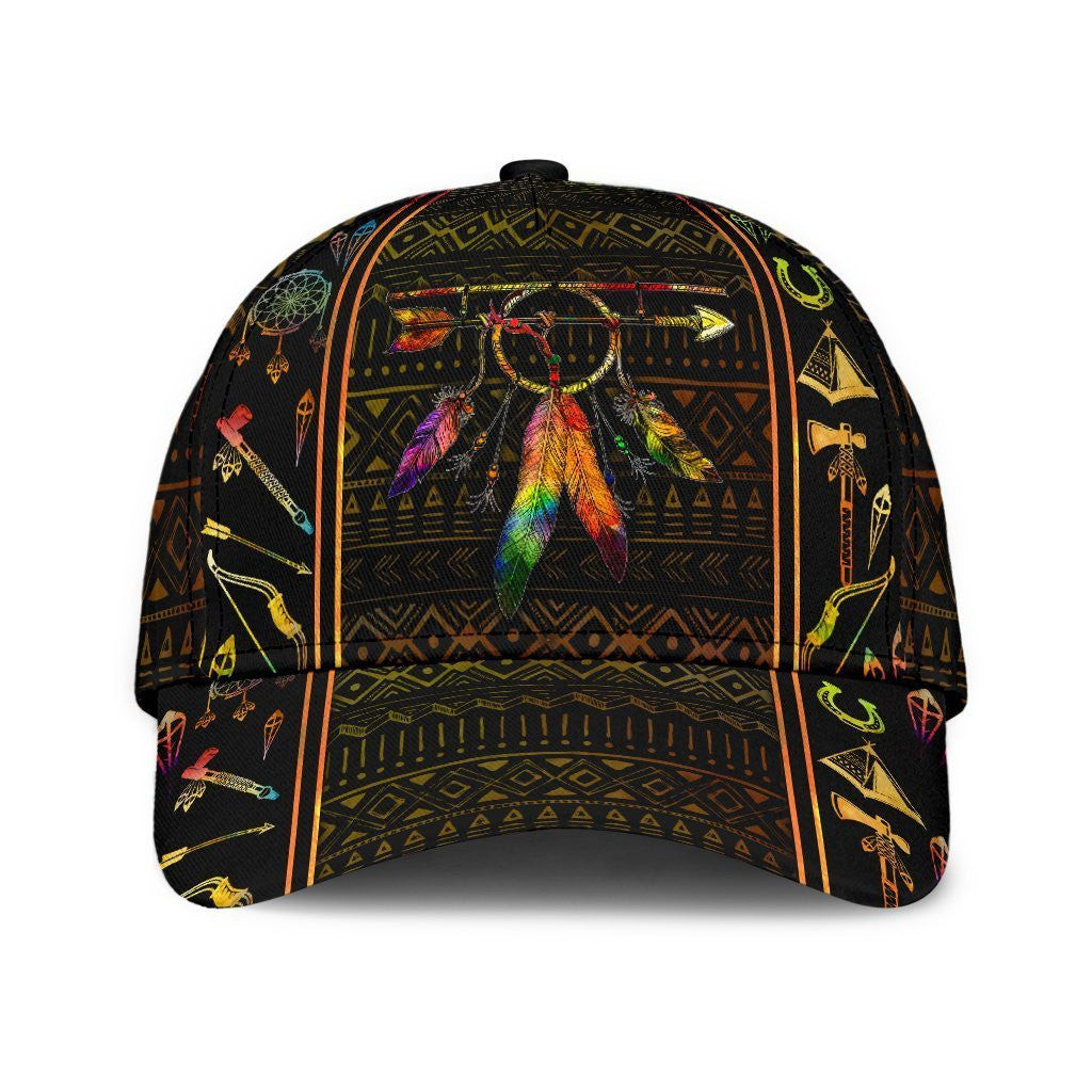 Adeenyc Native American All Over Print Classic Cap Trucker Hats Custom Hats Gifts For Men & Women