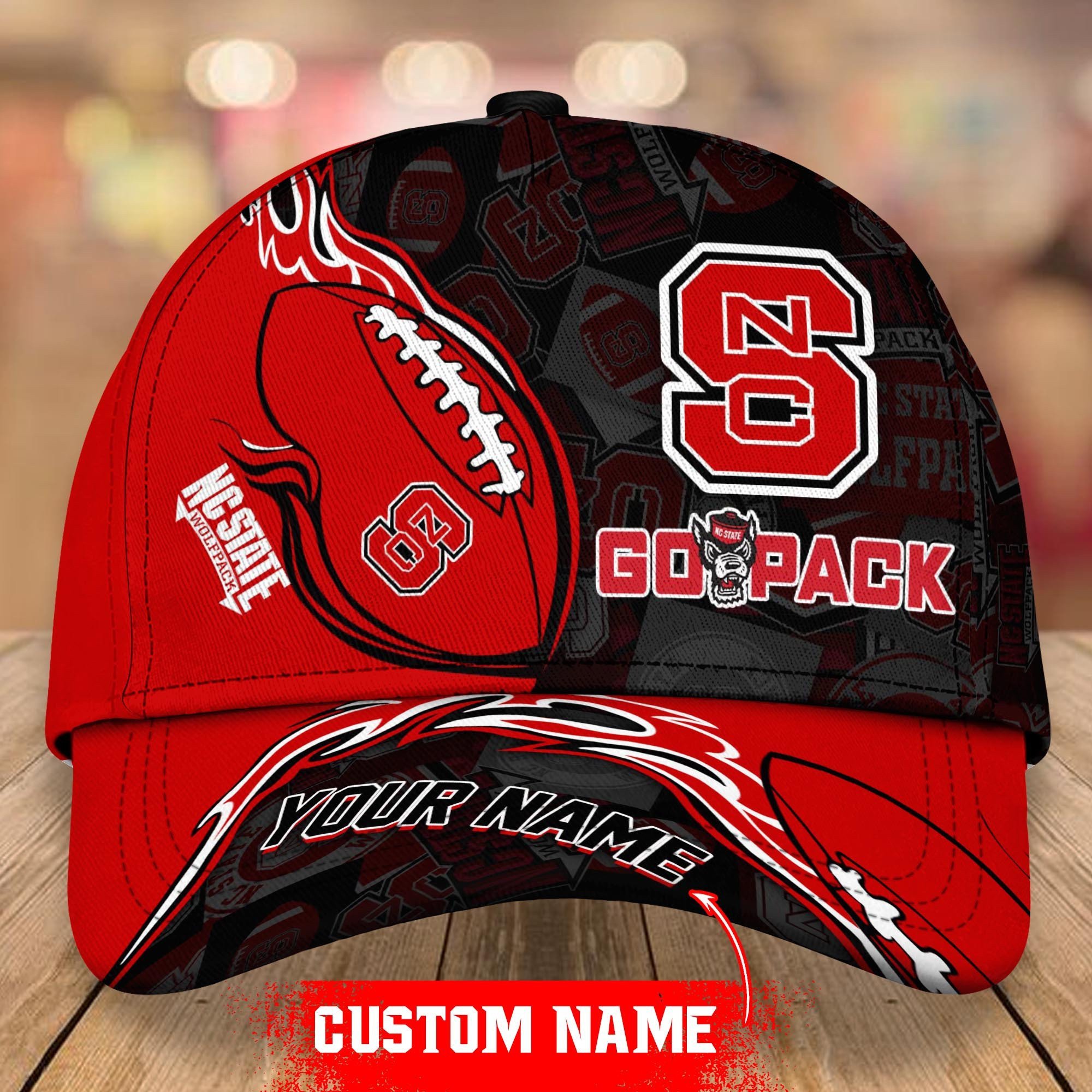 Adeenyc NC State Wolfpack NCAA Personalized Hats Baseball Caps Classic Caps for men, women