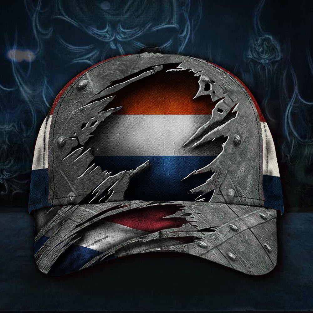 Adeenyc Netherlands Hat 3D Vintage Old Retro Patriotic Country Netherlands Flag Cap For Men Classic Cap Trucker Hats Custom Hats Gifts For Men & Women