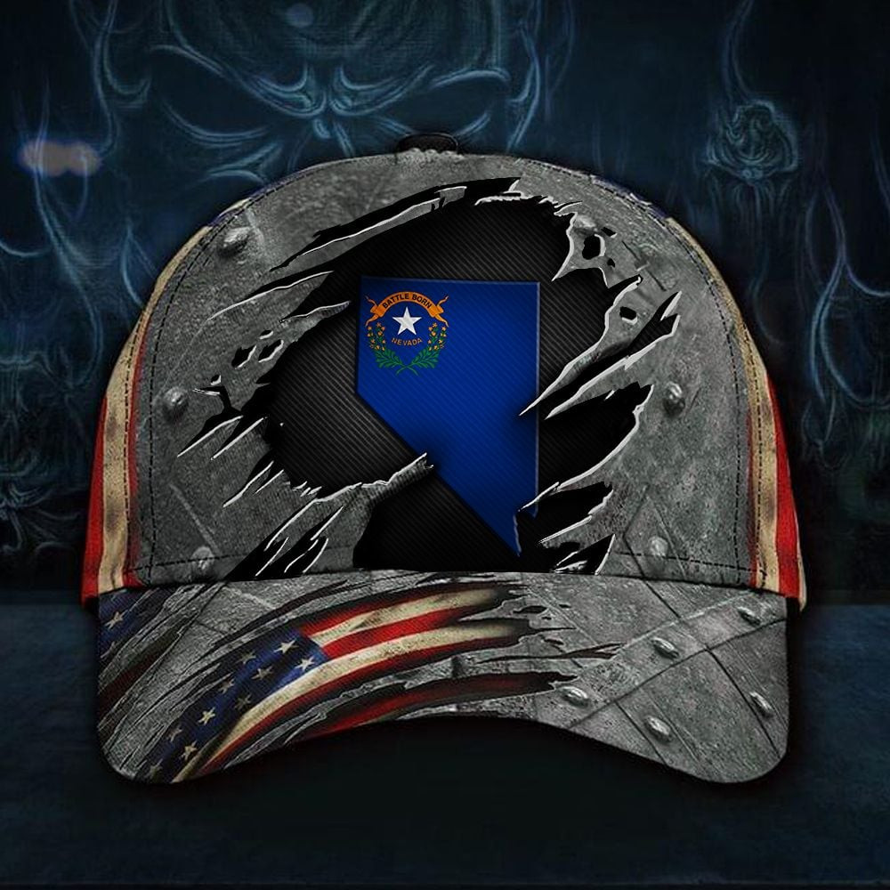 Adeenyc Nevada State Flag Hat US Flag Classic Baseball Classic Cap Fourth Of July Gifts Trucker Hats Custom Hats Gifts For Men & Women