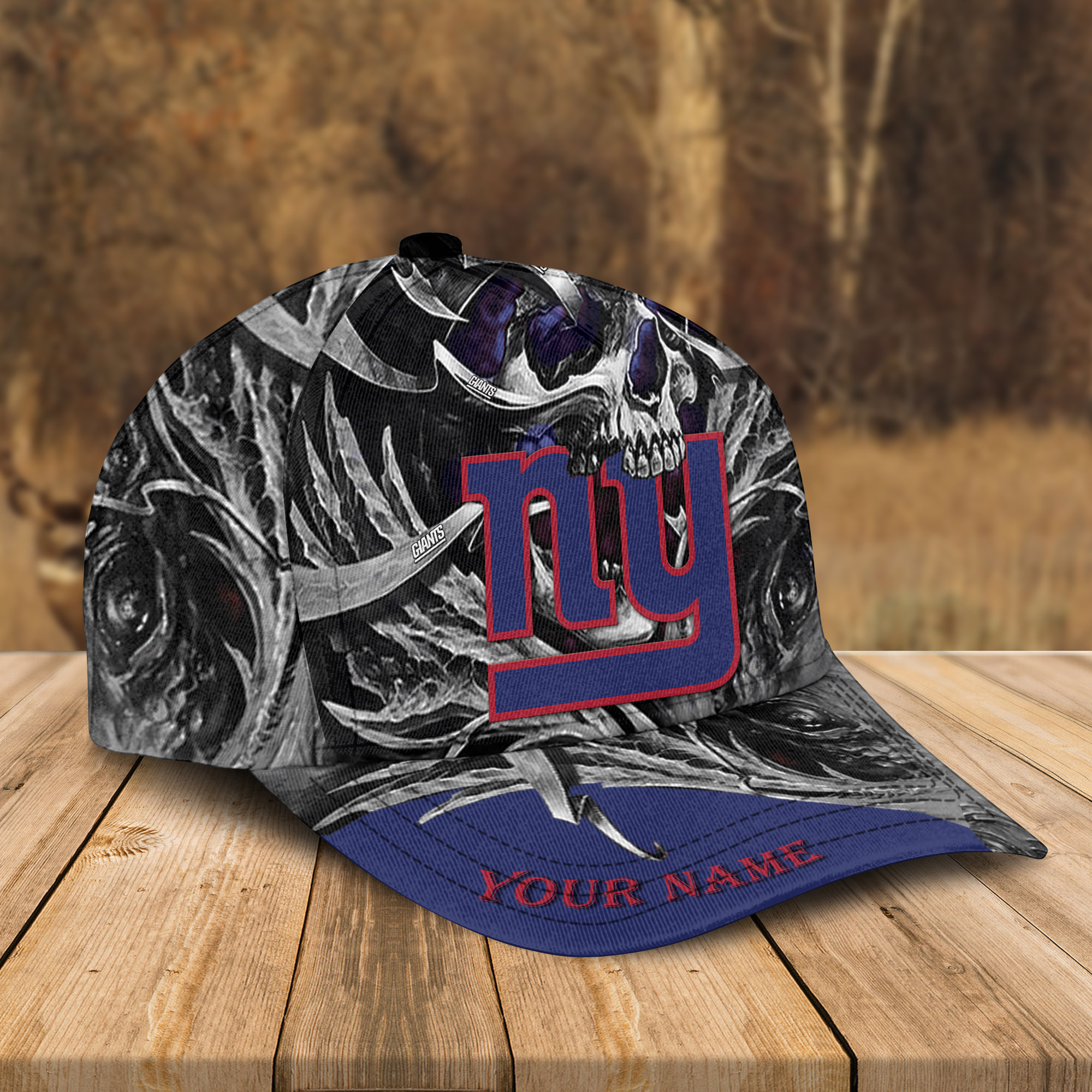 Adeenyc New York Giants NFL 3D Classic Cap Personalized Gift For Fans