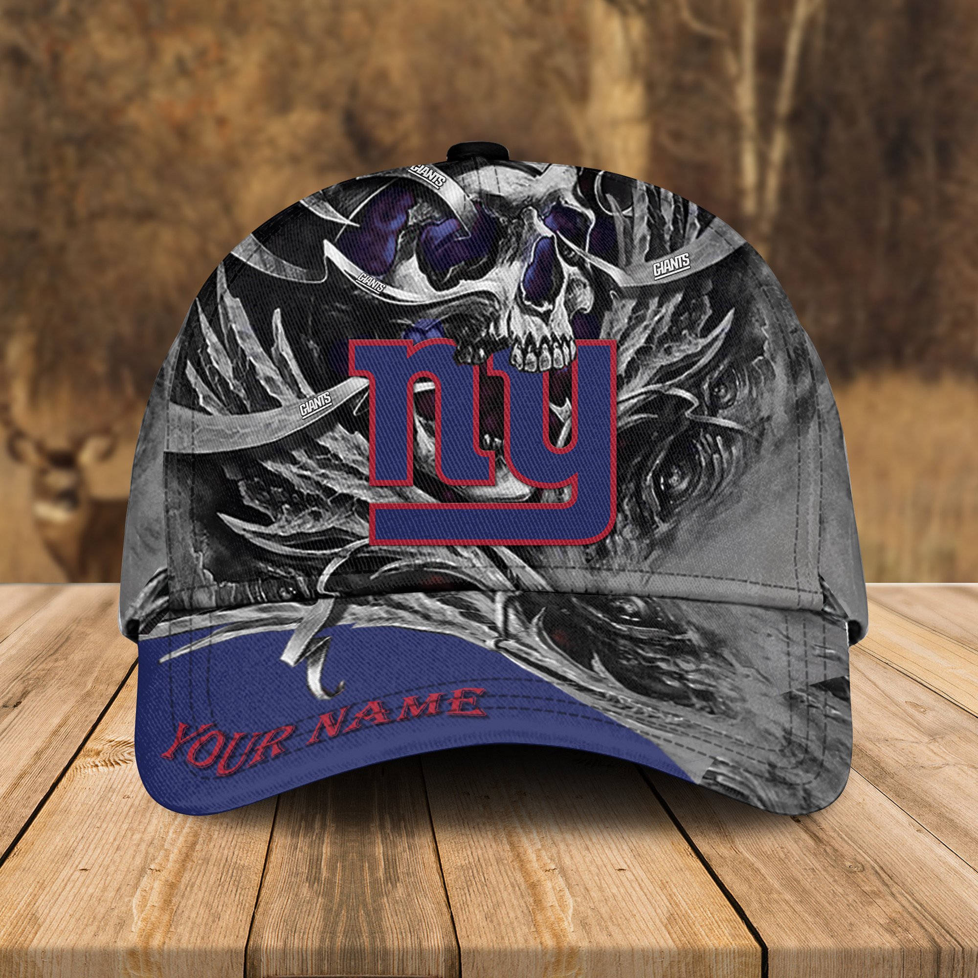 Adeenyc New York Giants NFL 3D Classic Cap Personalized Gift For Fans